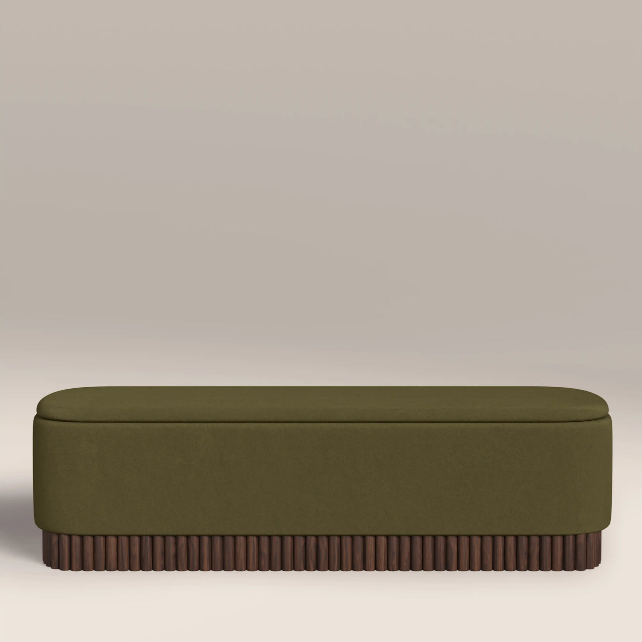 Oberon Storage Ottoman Moss Green