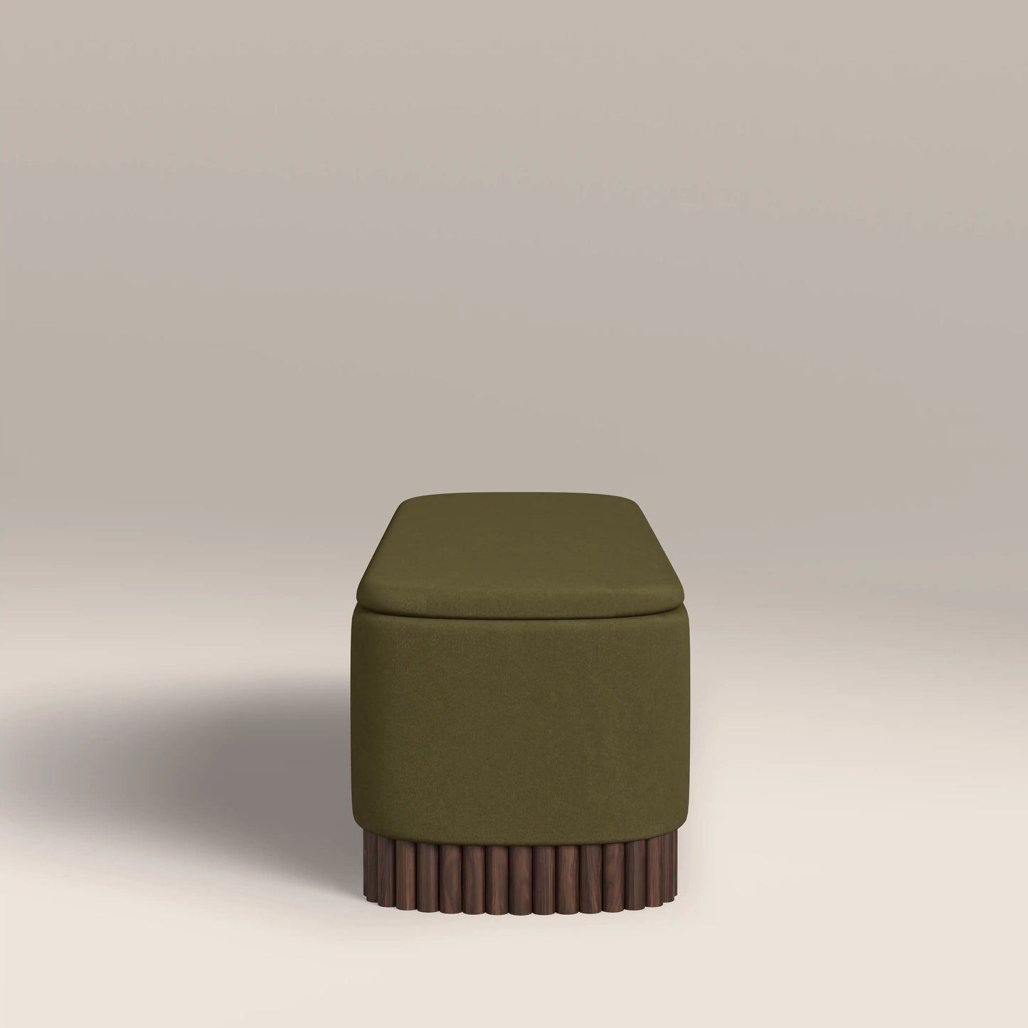 Oberon Storage Ottoman Moss Green