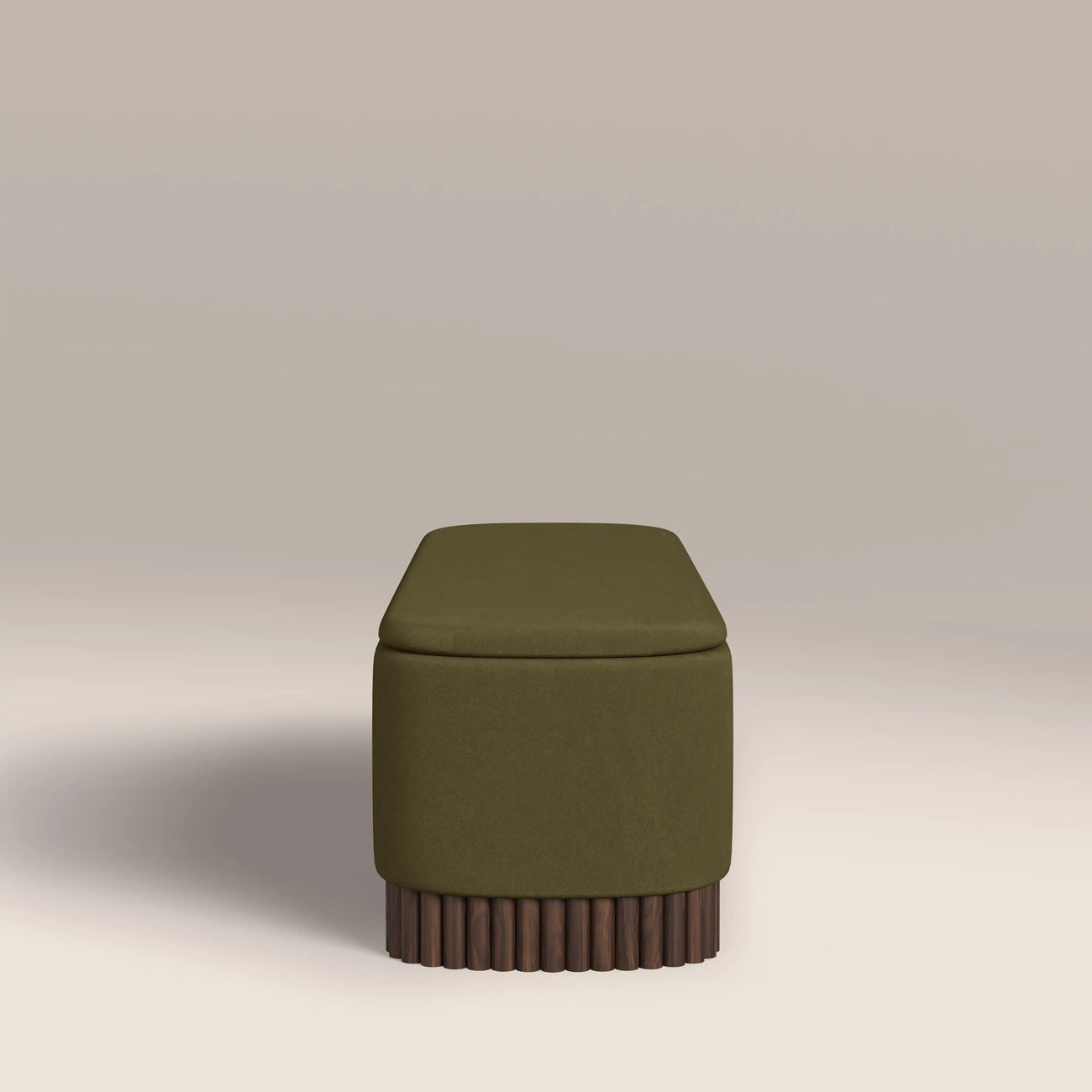 Oberon Storage Ottoman Moss Green