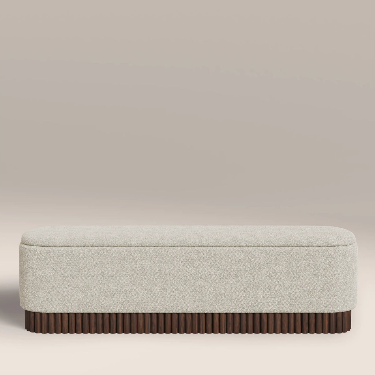 Oberon Storage Ottoman Speckled Stone