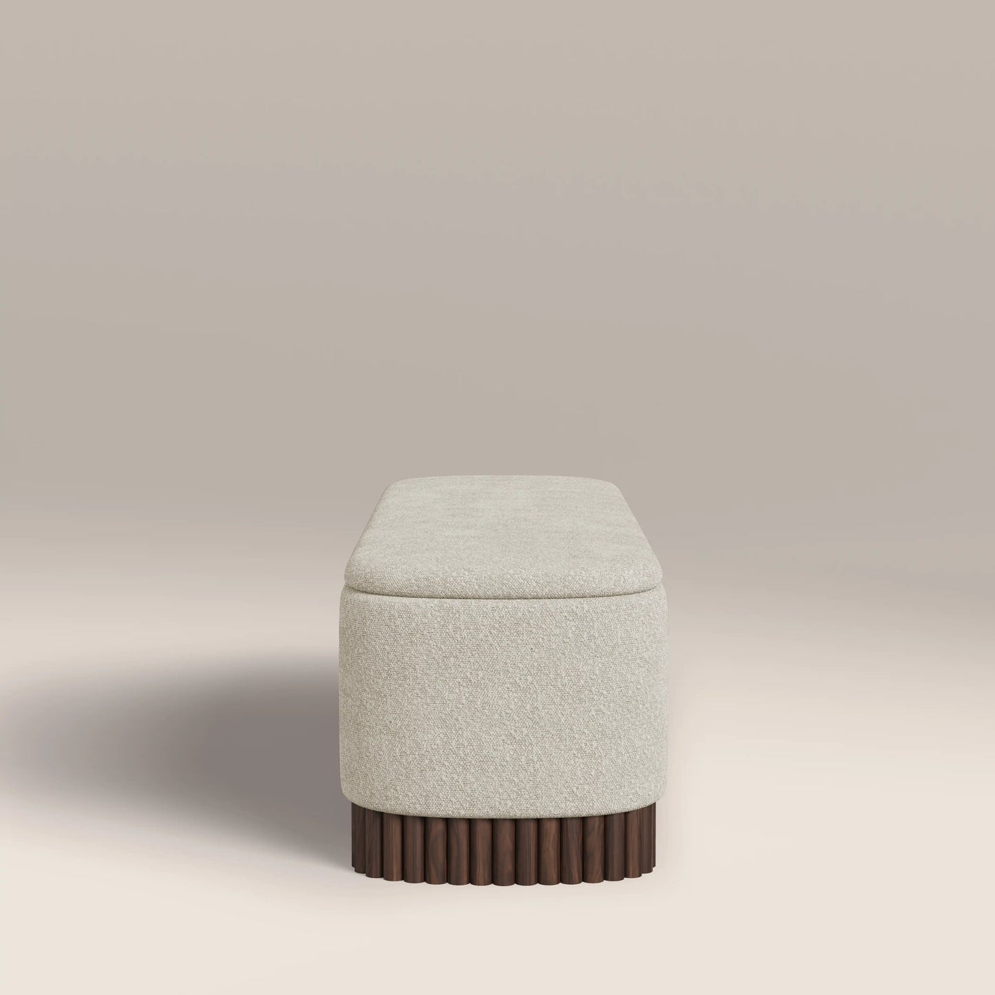 Oberon Storage Ottoman Speckled Stone