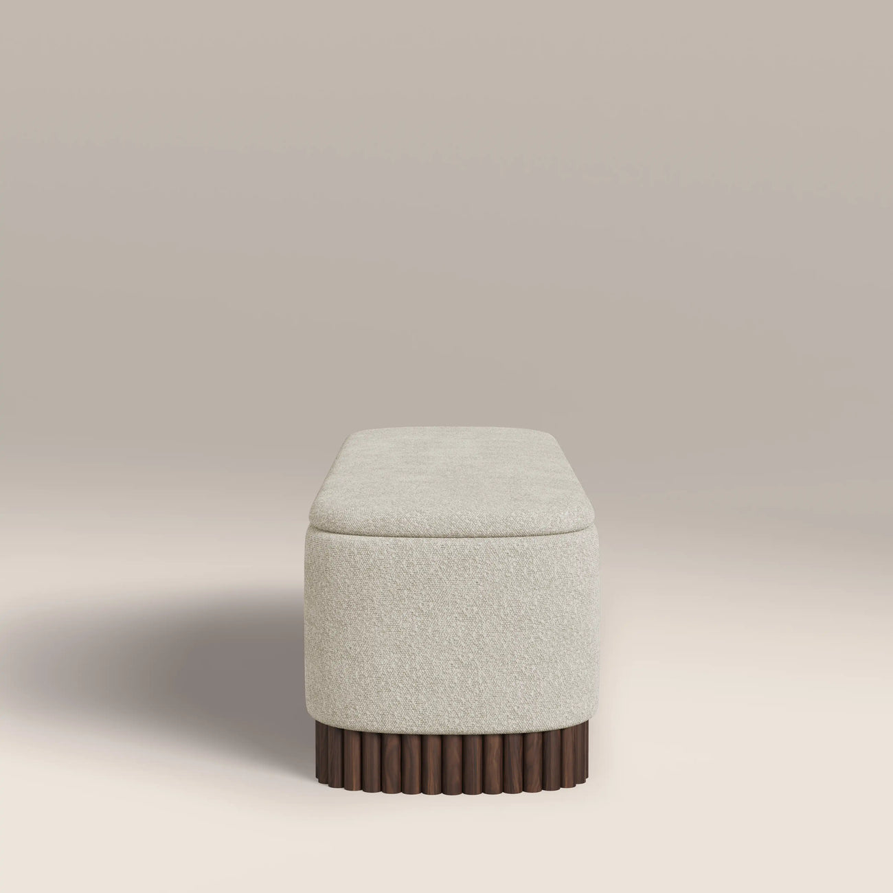 Oberon Storage Ottoman Speckled Stone