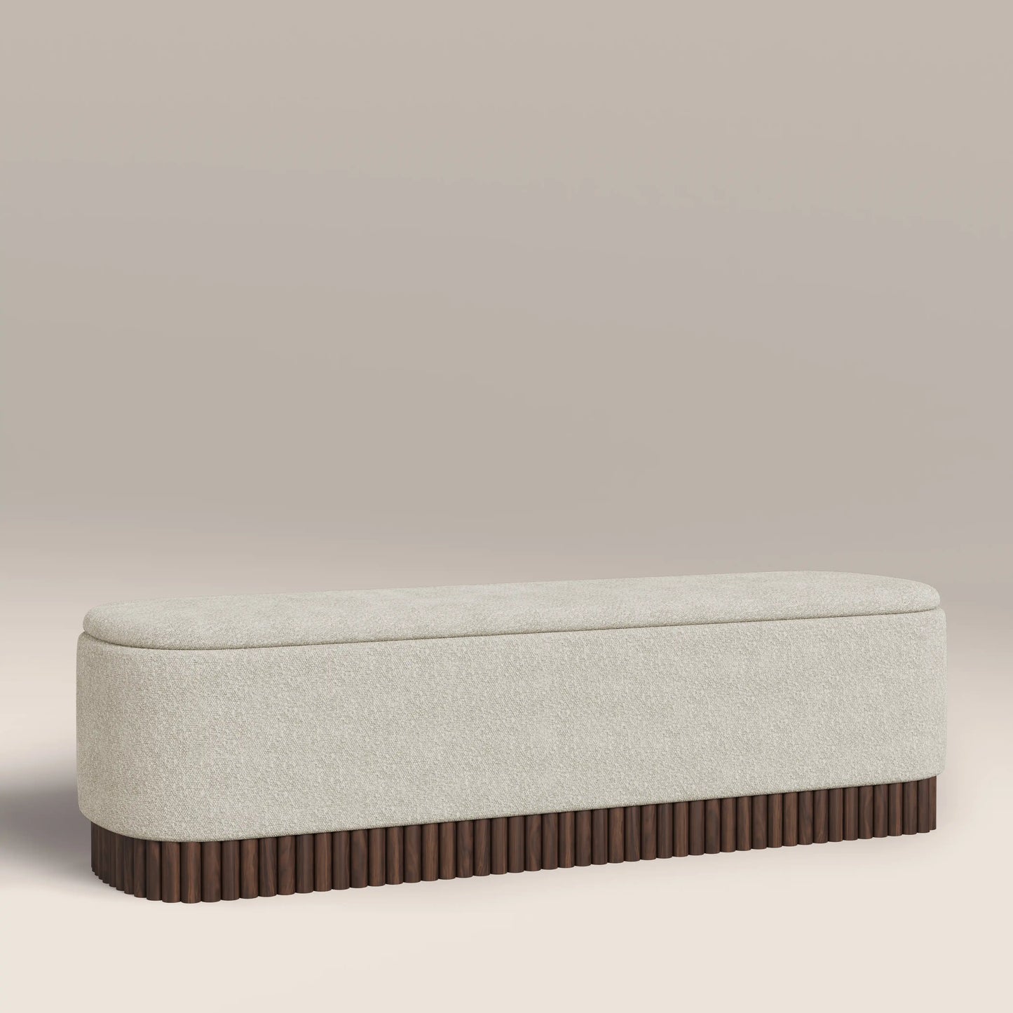 Oberon Storage Ottoman Speckled Stone