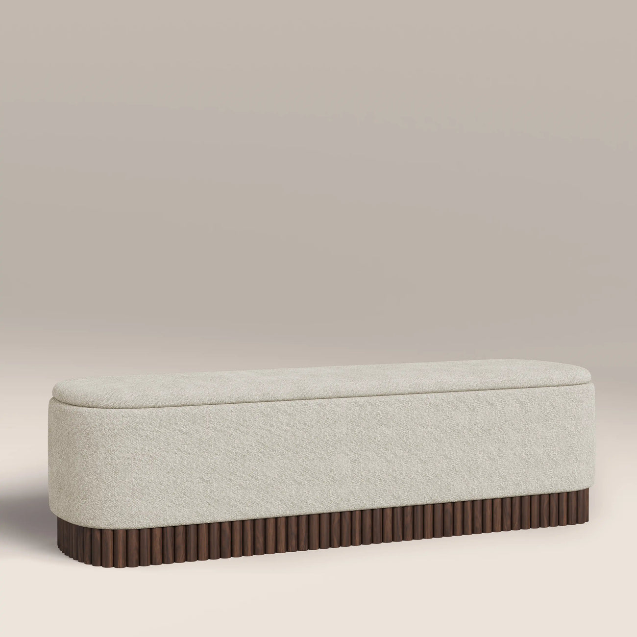 Oberon Storage Ottoman Speckled Stone