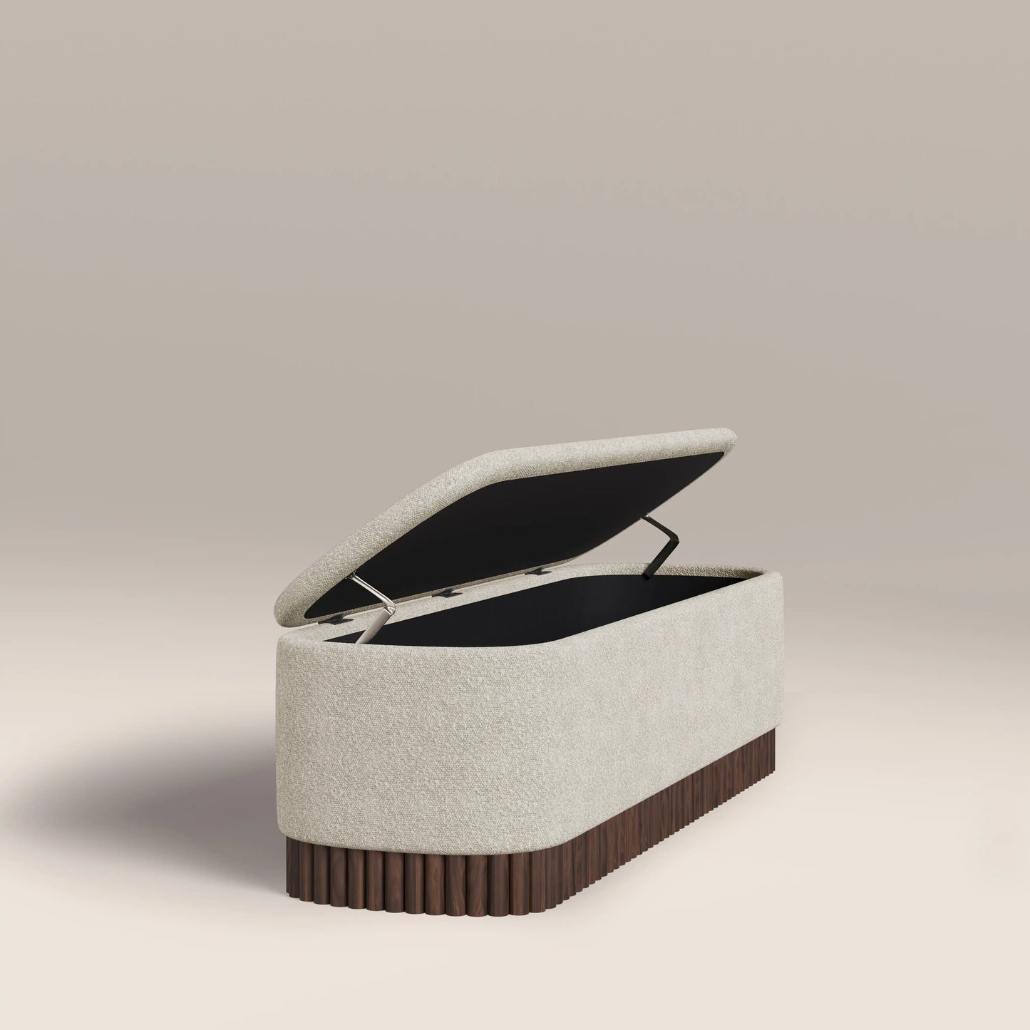 Oberon Storage Ottoman Speckled Stone