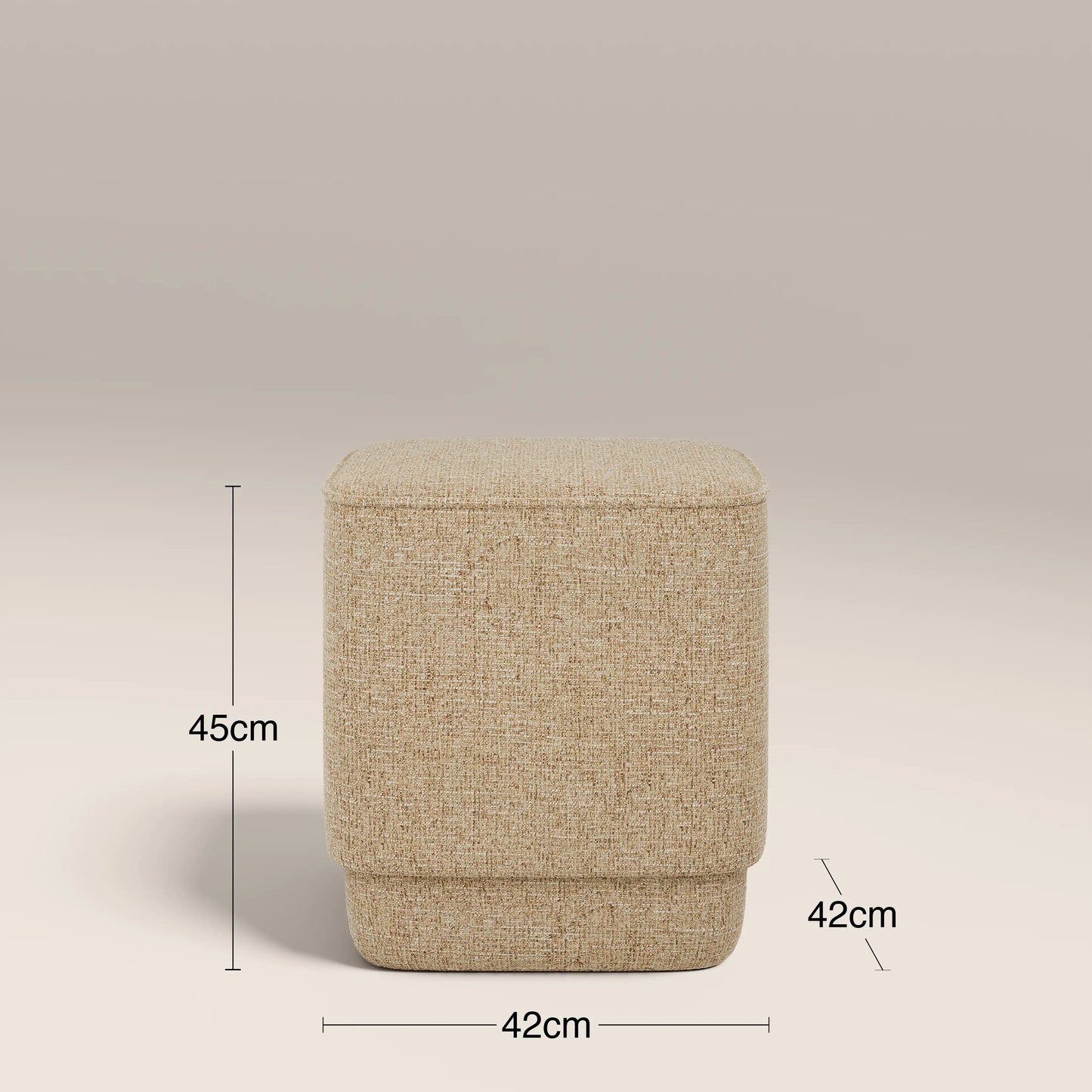 Soho Pouffe Speckled Latte