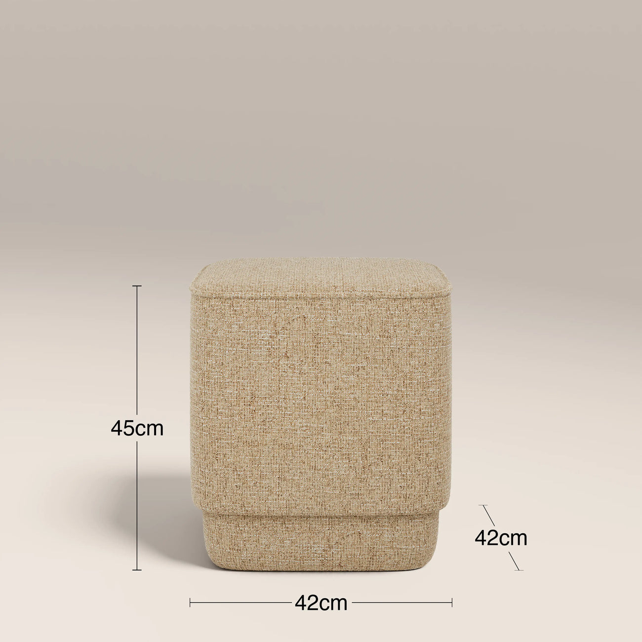 Soho Pouffe Speckled Latte