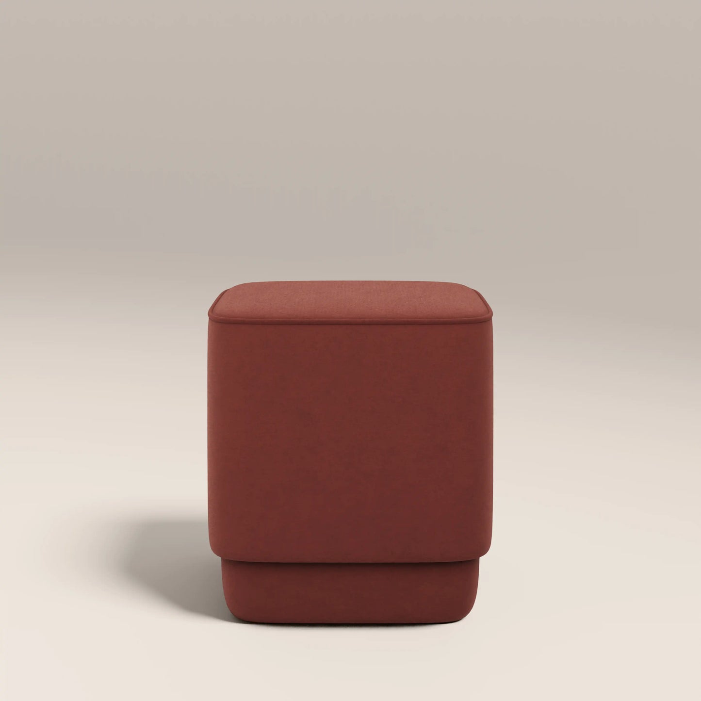 Soho Pouffe Rust Red