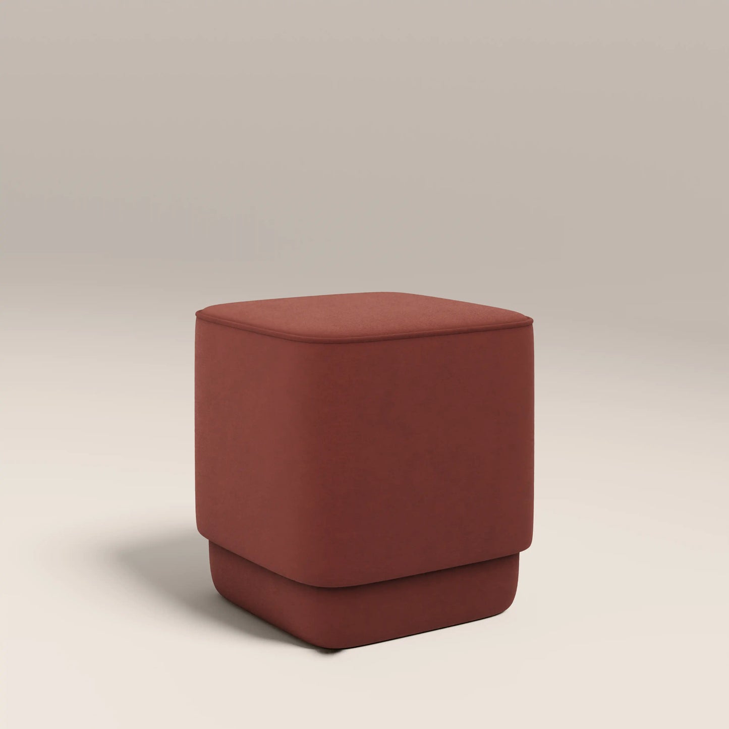 Soho Pouffe Rust Red