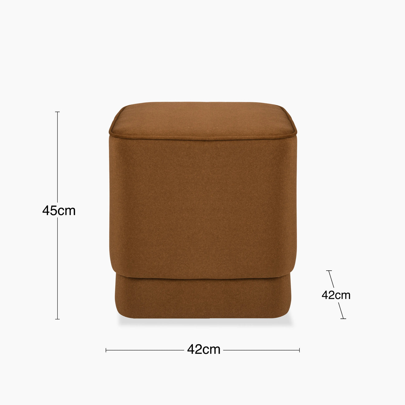 Soho Pouffe Caramel Brown