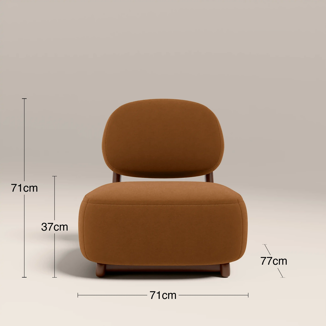 Didsbury Accent Chair Caramel Brown