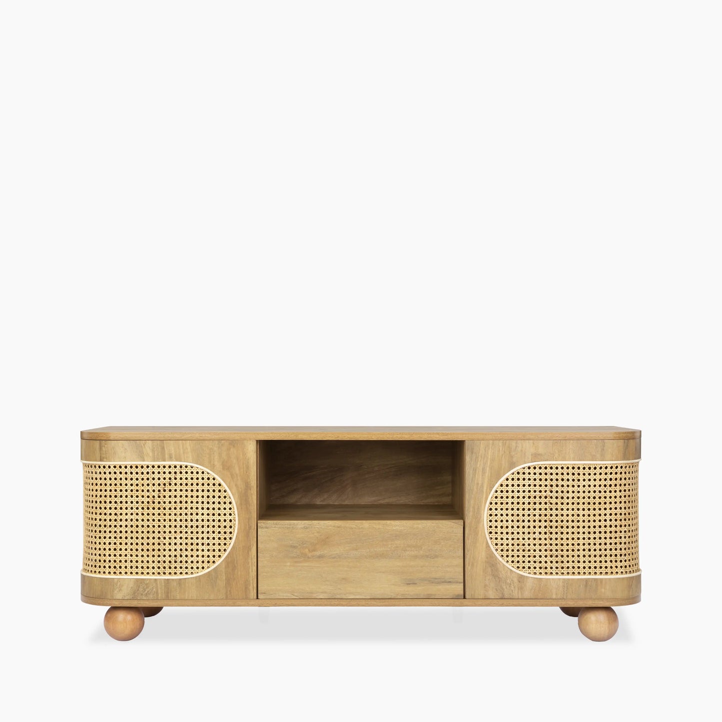 Una Wooden TV Stand Oak