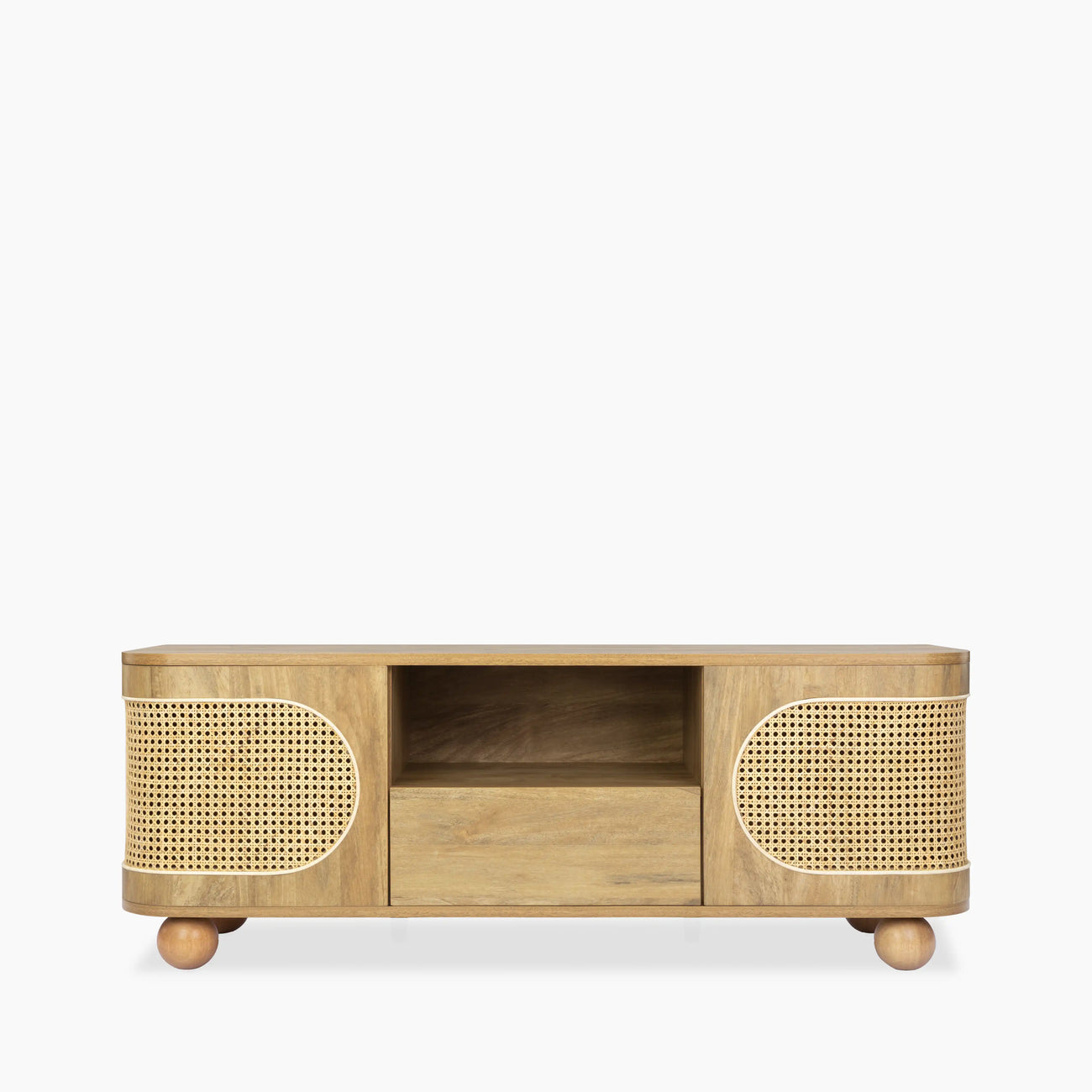 Una Wooden TV Stand Oak