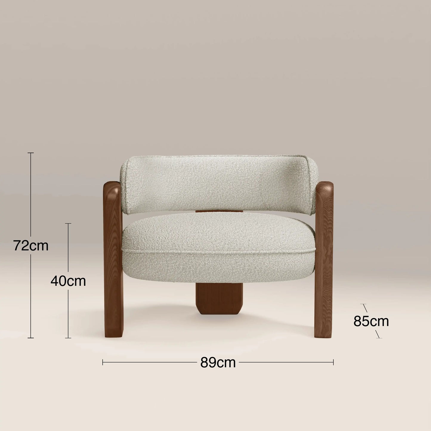 Porter Armchair Speckled Stone