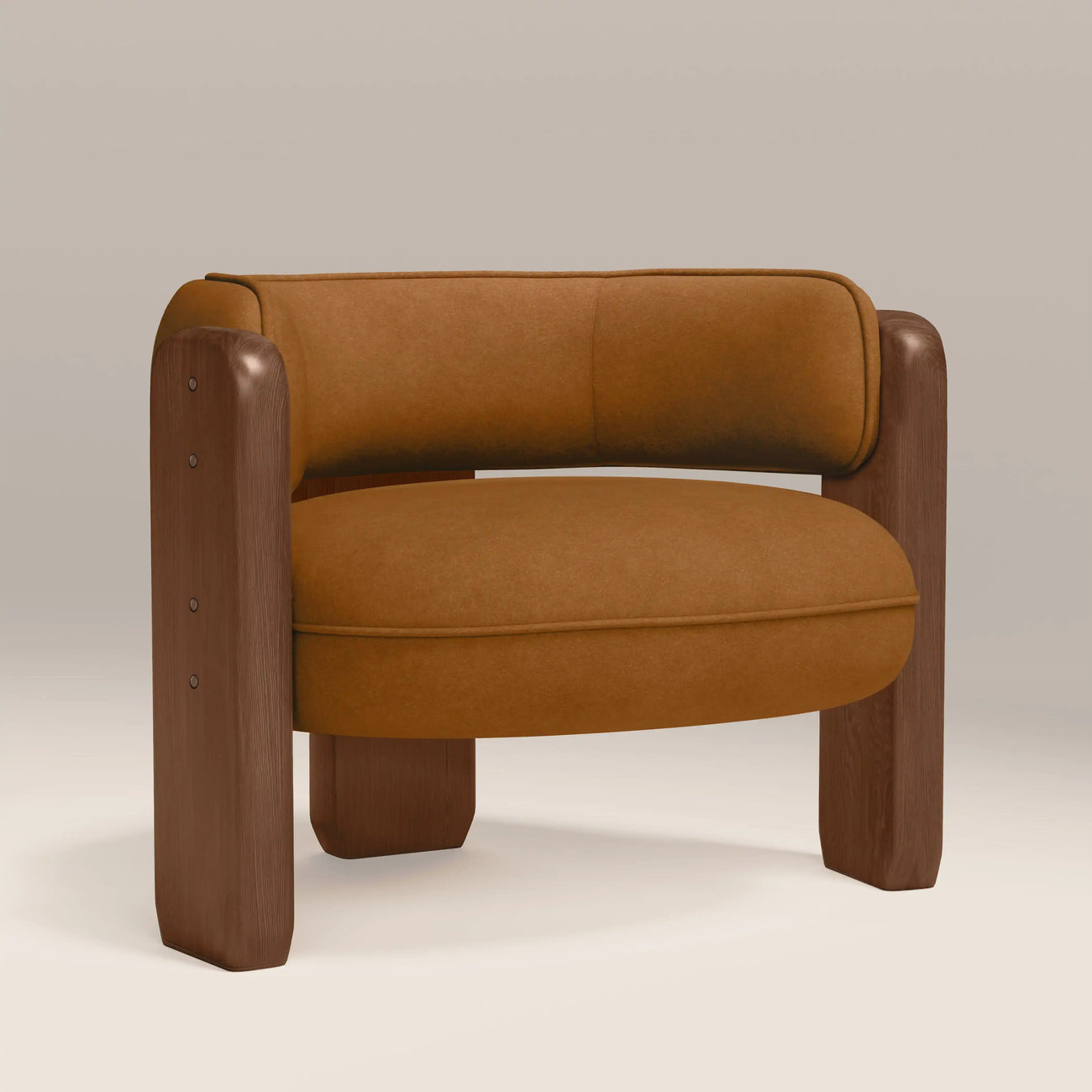 Porter Armchair Caramel Brown