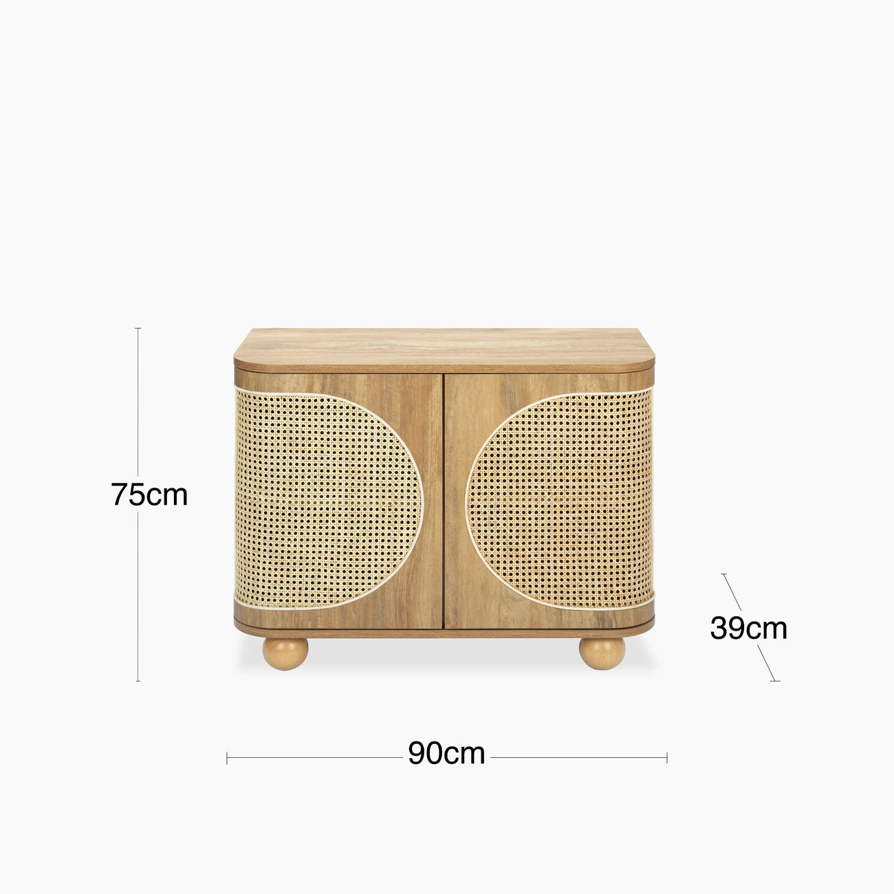 Una Wooden Sideboard Oak