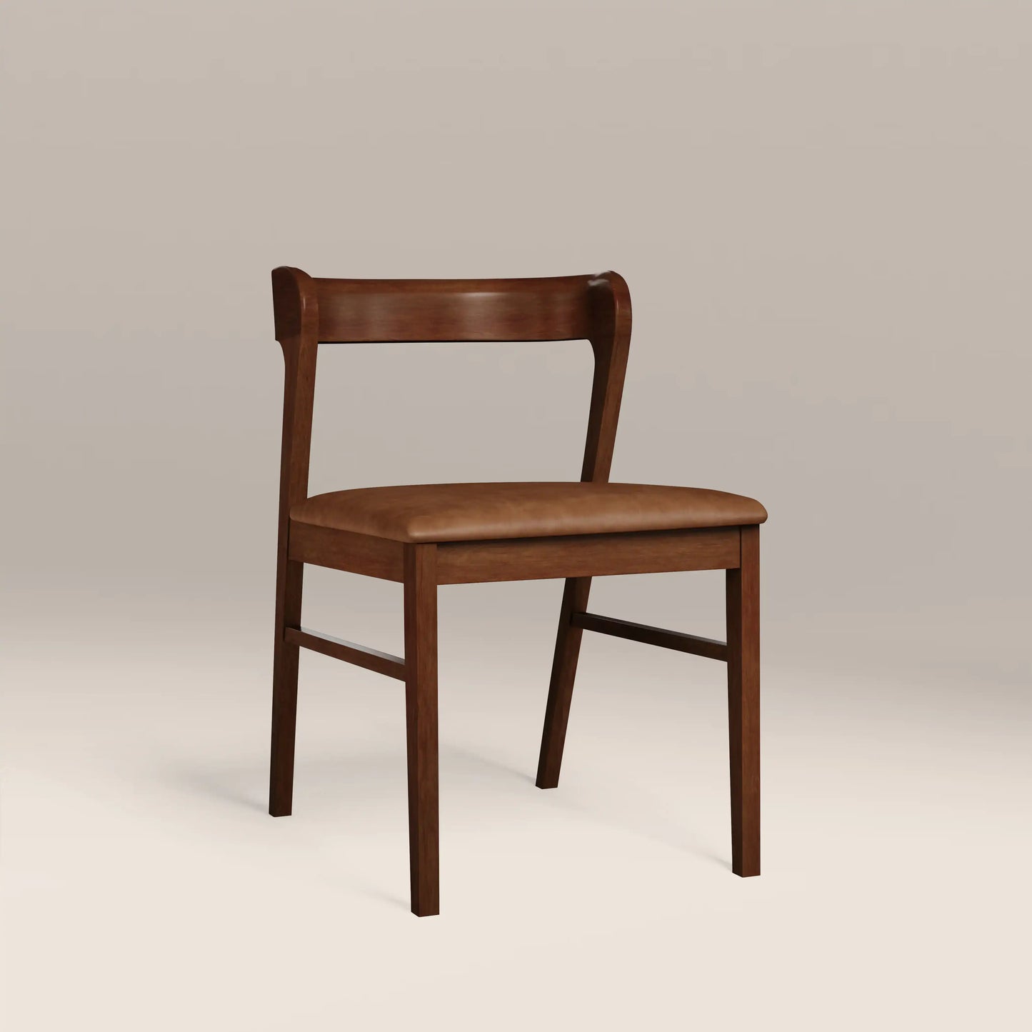 Chiswick Wooden Dining Chair Vintage Tan & Walnut