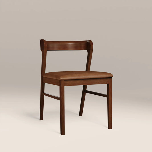 Chiswick Wooden Dining Chair Vintage Tan & Walnut