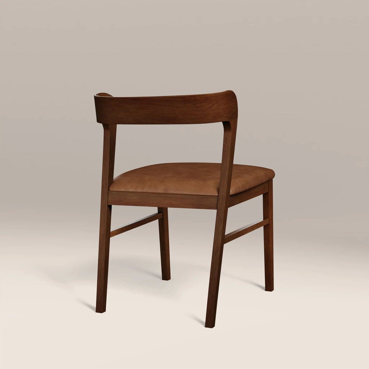 Chiswick Wooden Dining Chair Vintage Tan & Walnut