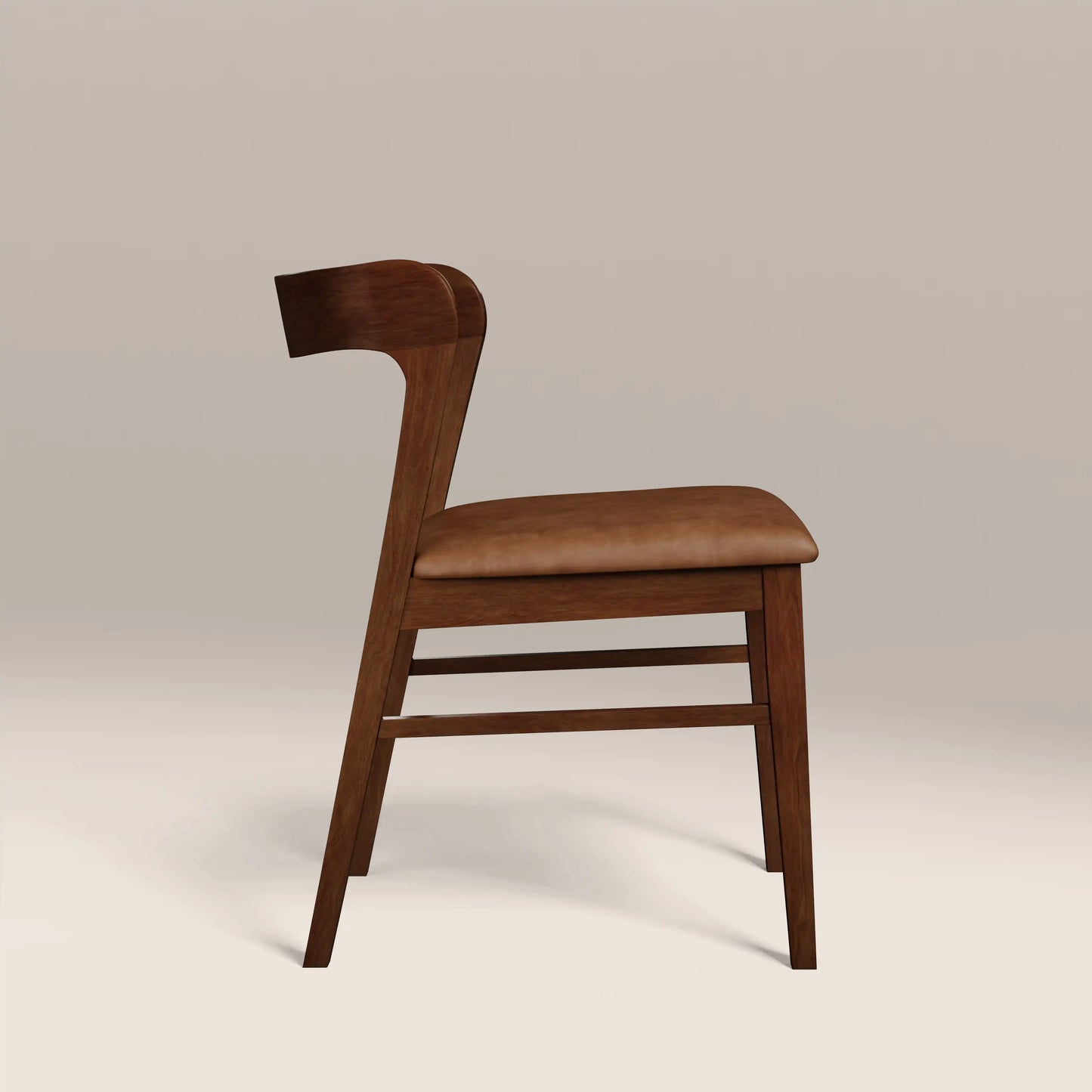 Chiswick Wooden Dining Chair Vintage Tan & Walnut