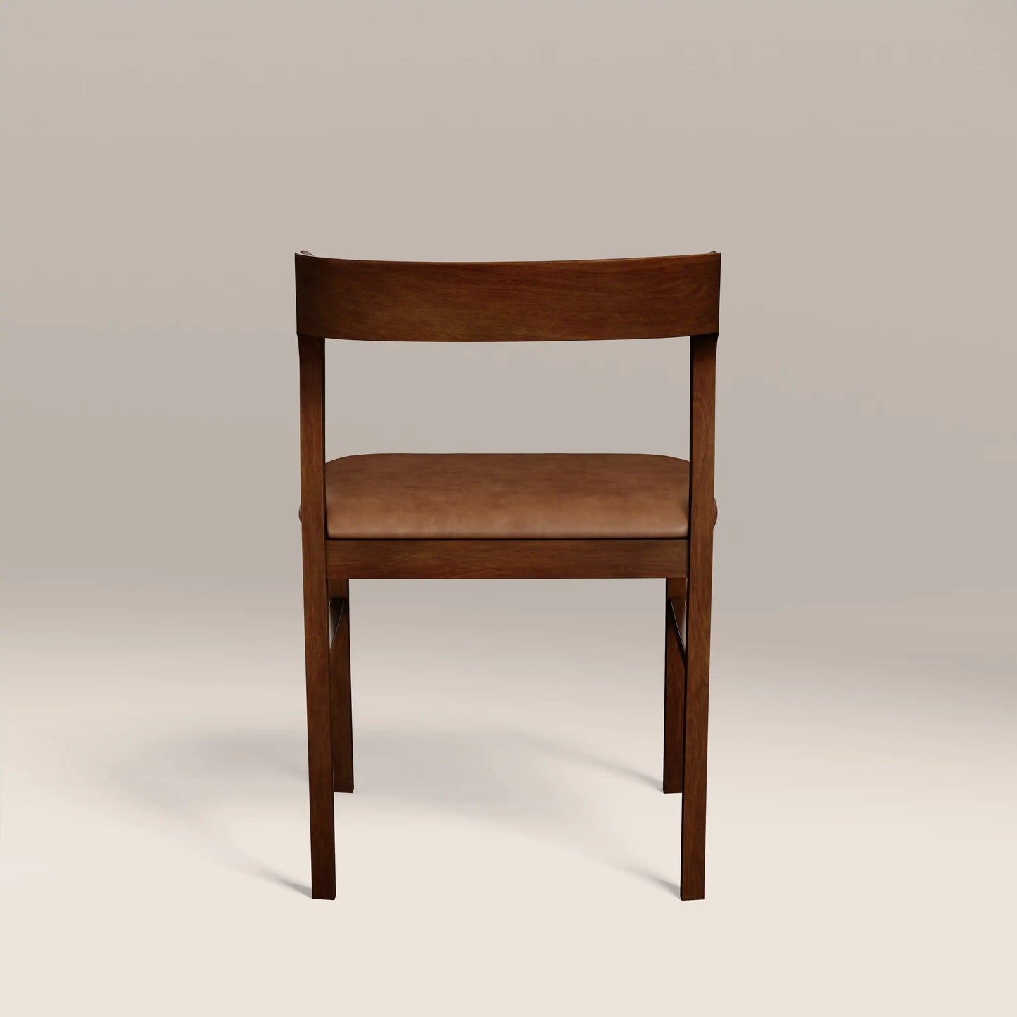 Chiswick Wooden Dining Chair Vintage Tan & Walnut
