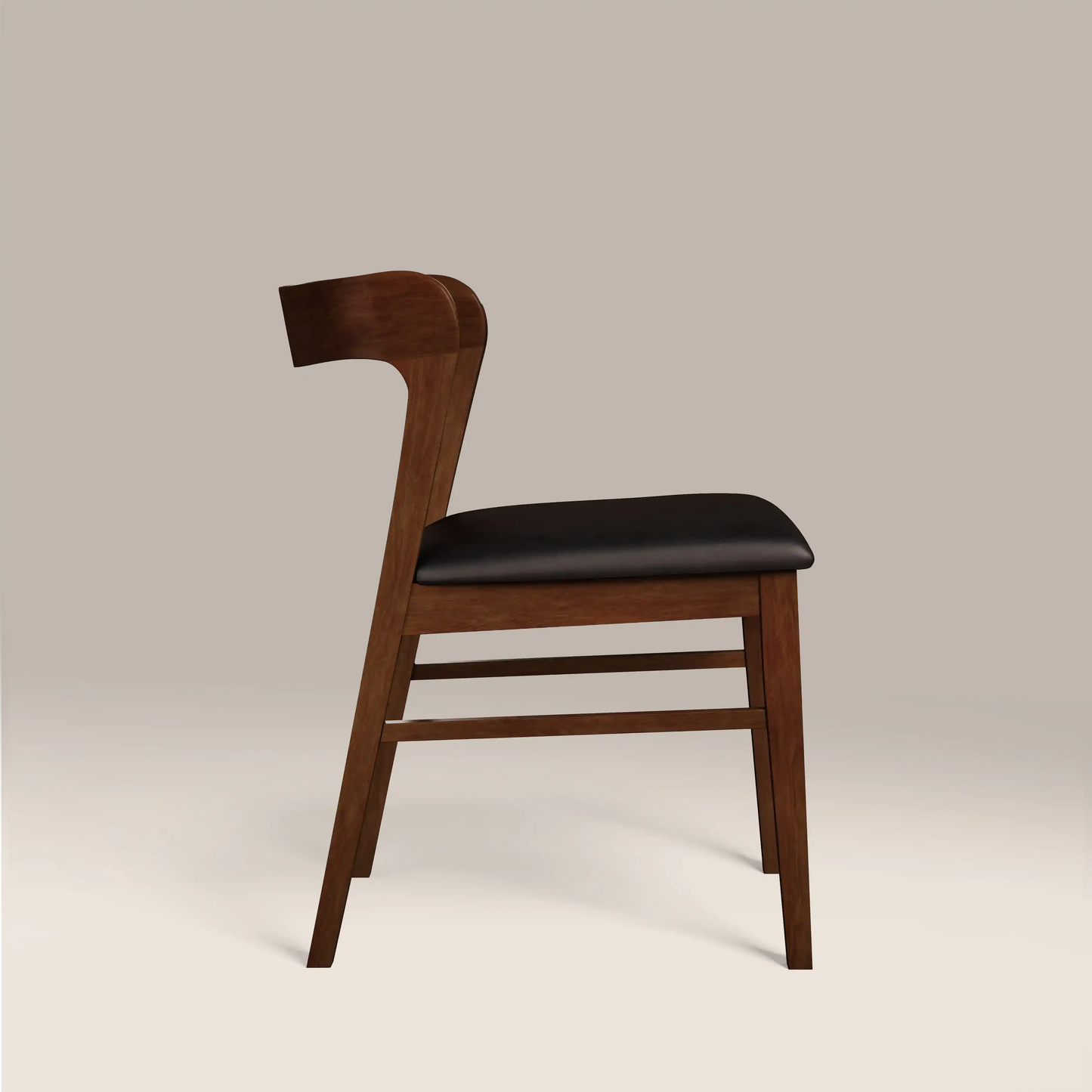Chiswick Wooden Dining Chair Black & Walnut
