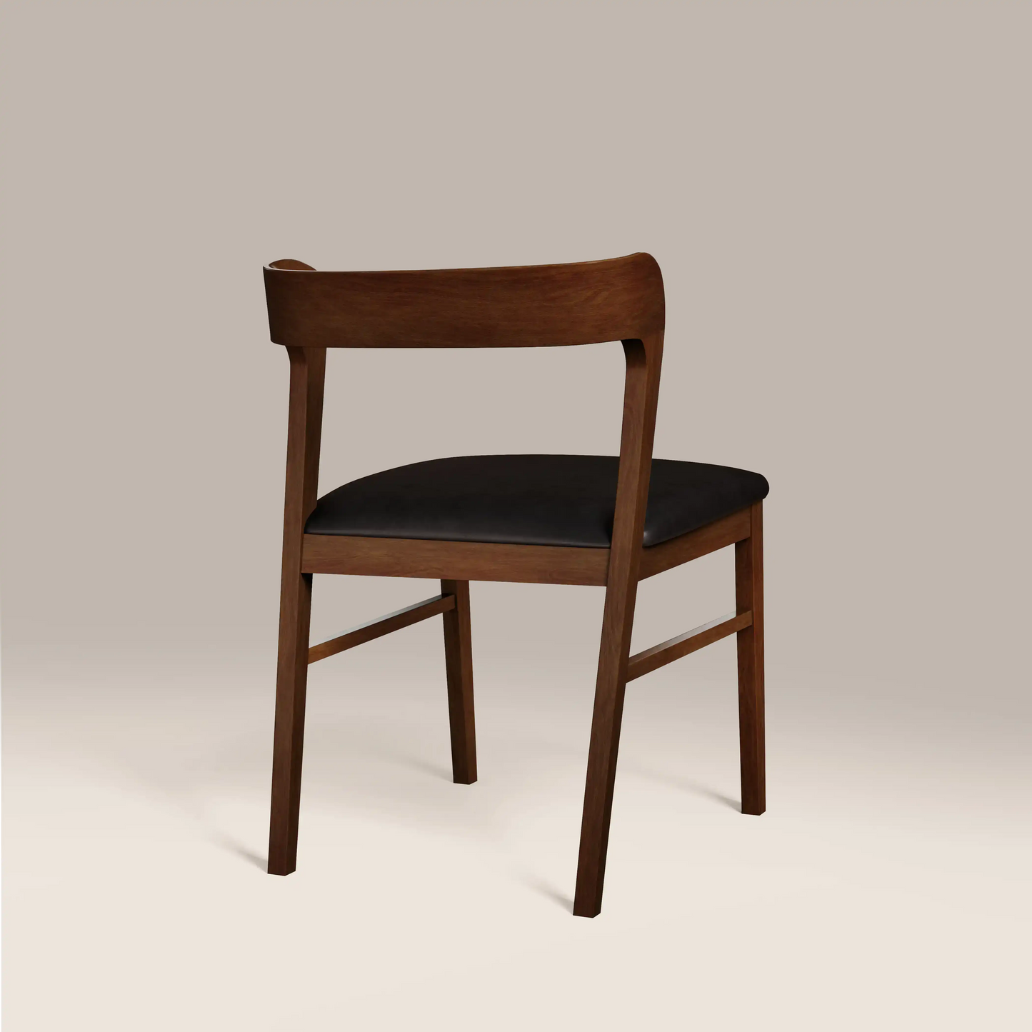 Chiswick Wooden Dining Chair Black & Walnut