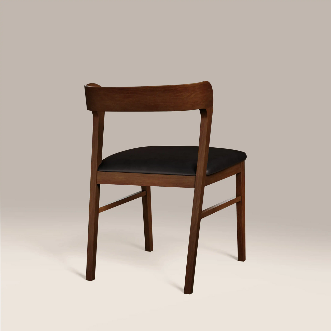 Chiswick Wooden Dining Chair Black & Walnut
