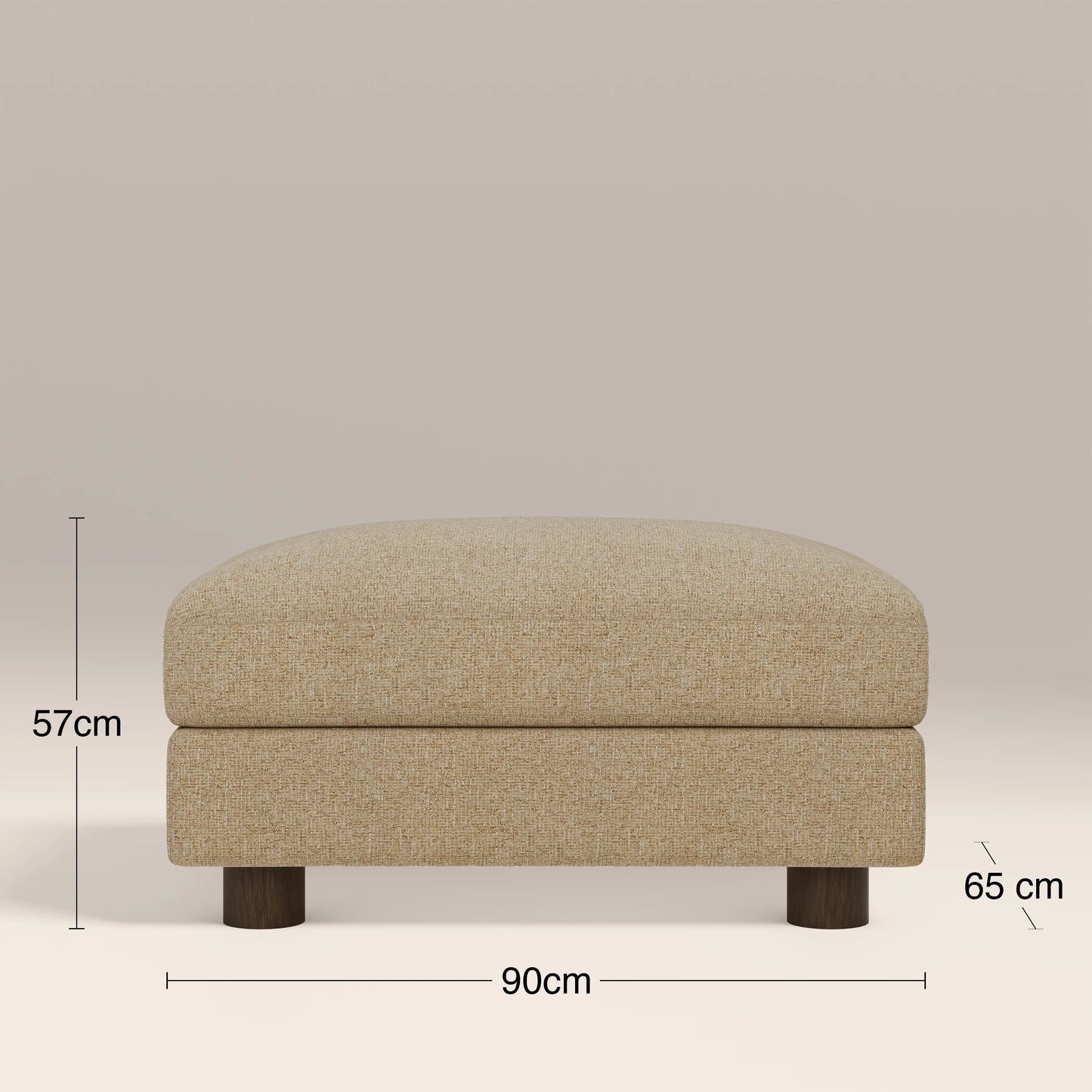 Halton Footstool Speckled Latte
