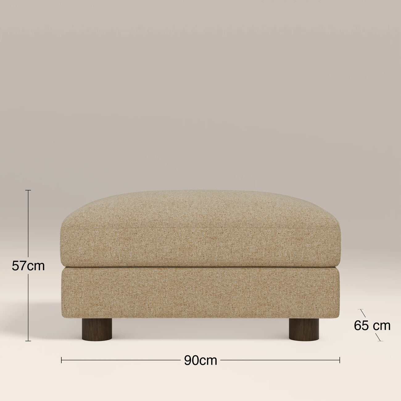 Halton Footstool Speckled Latte