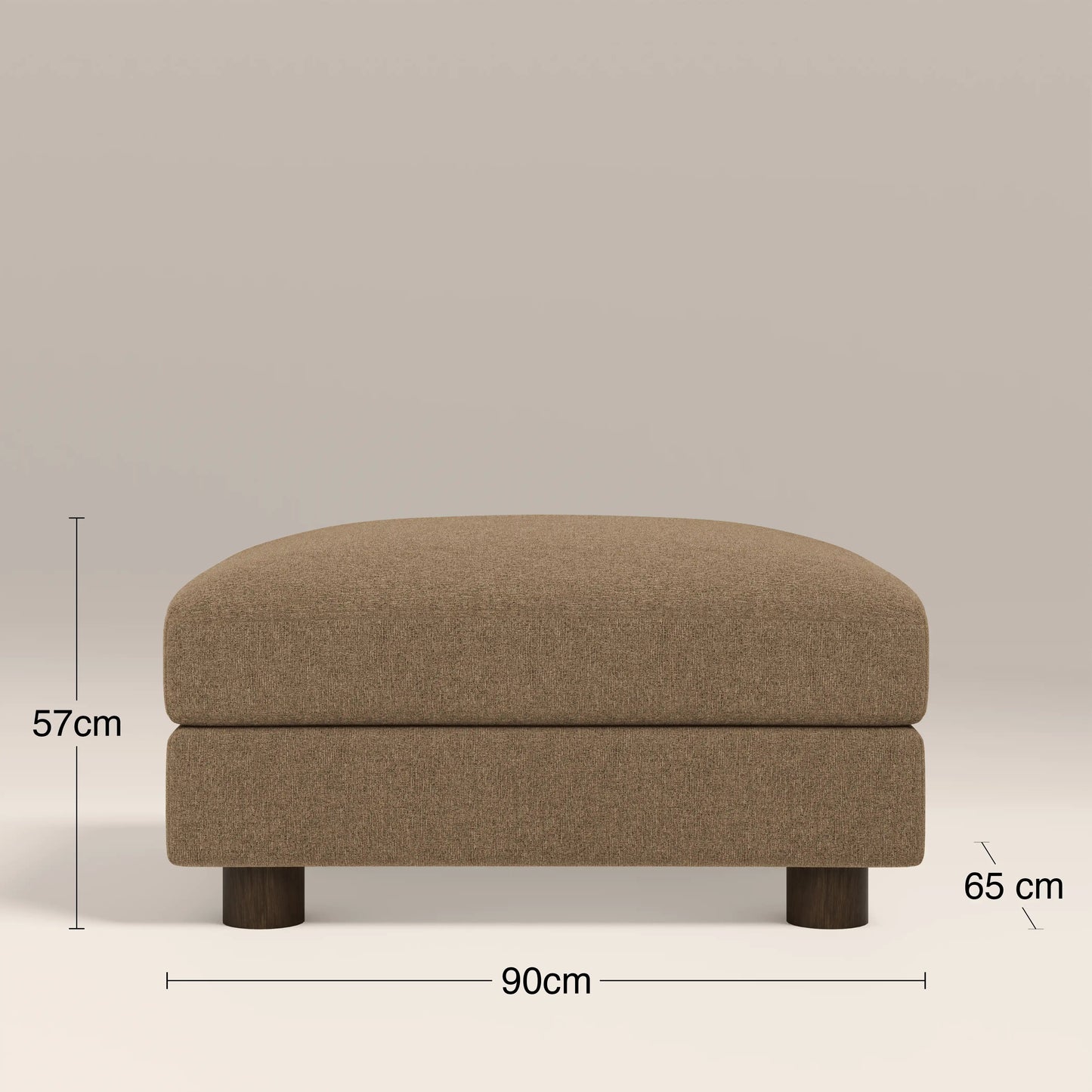 Halton Footstool Speckled Cappuccino