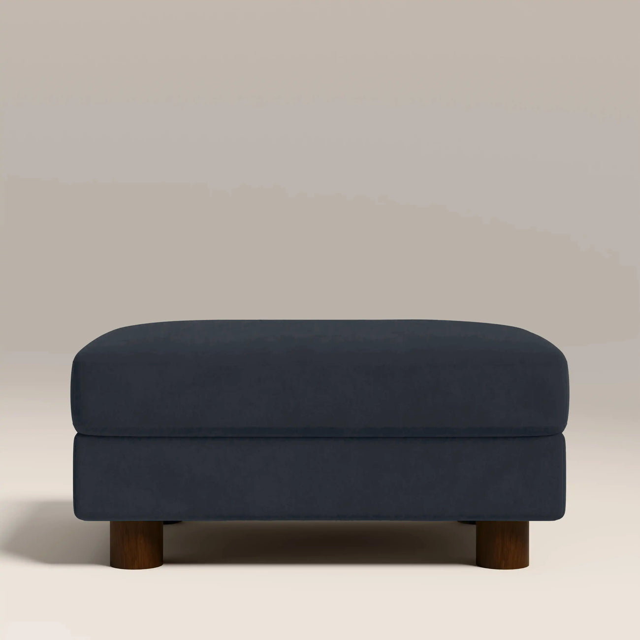 Halton Footstool Dark Blue
