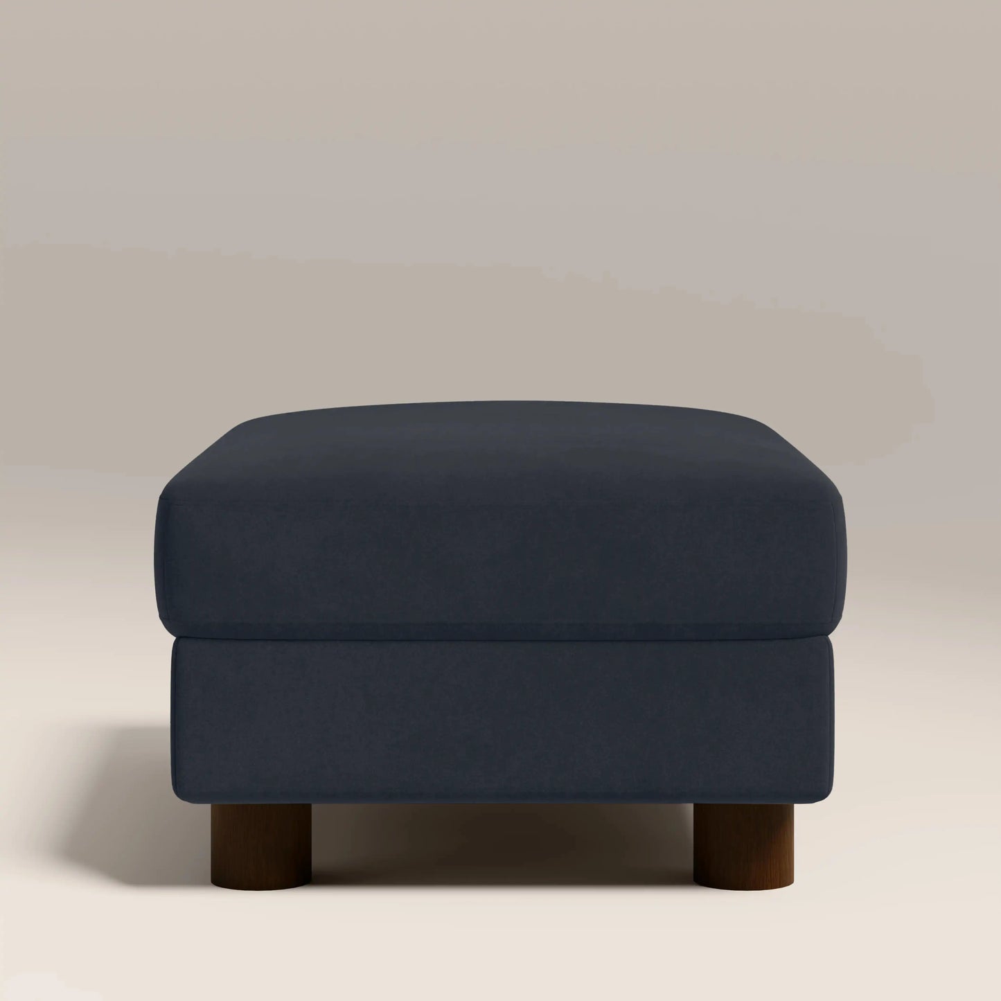 Halton Footstool Dark Blue