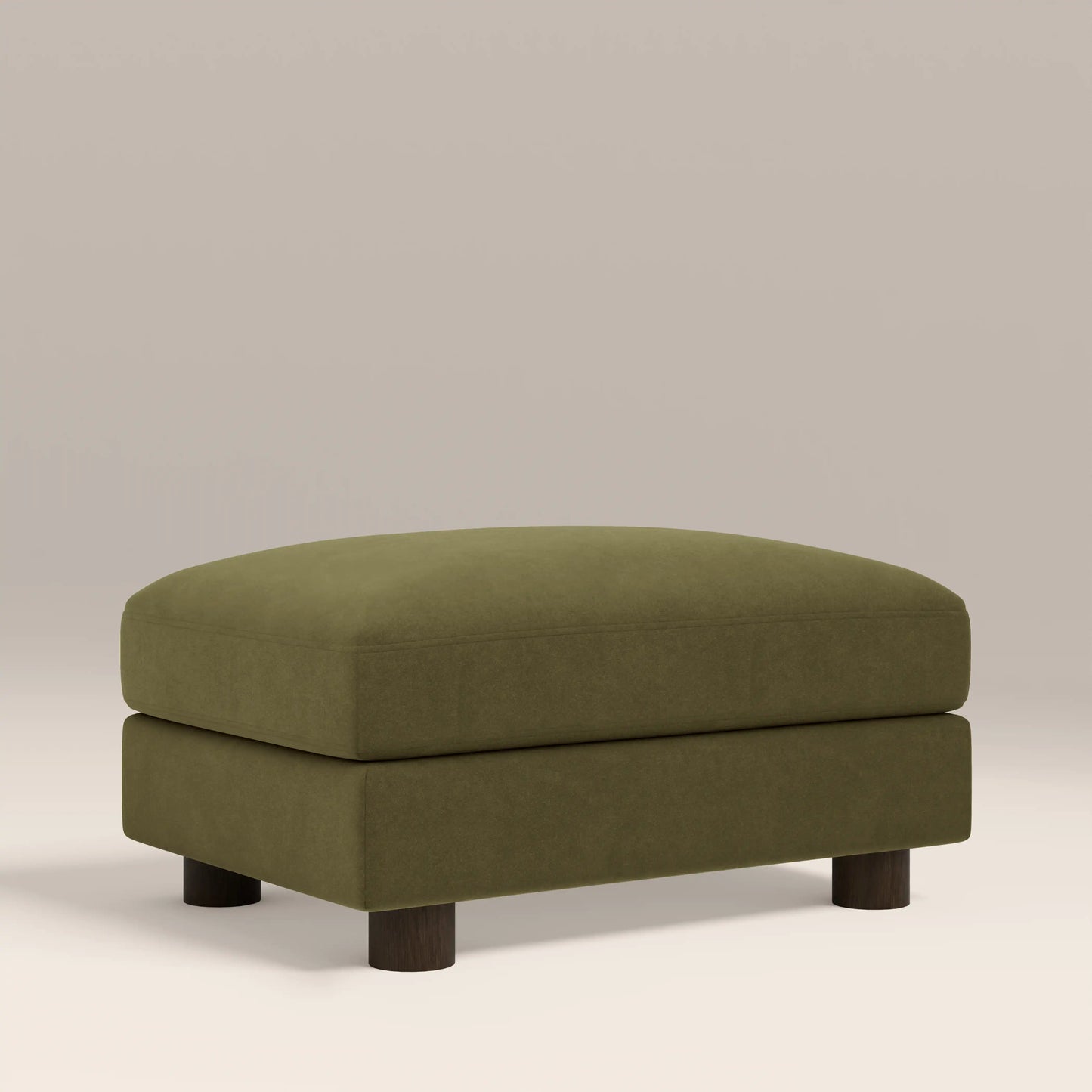 Halton Footstool Moss Green