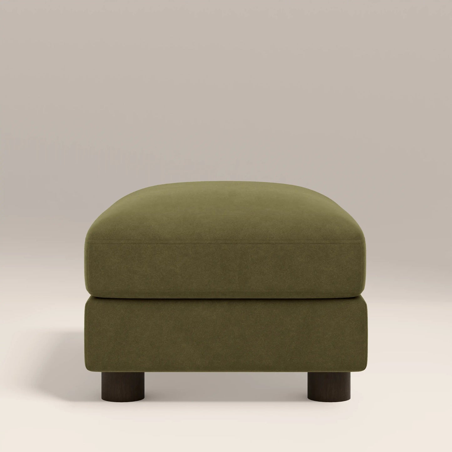 Halton Footstool Moss Green
