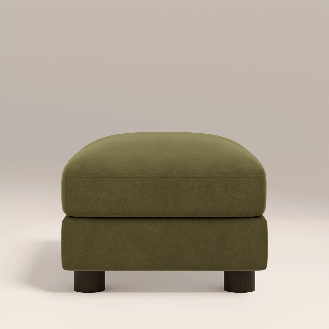 Halton Footstool Moss Green