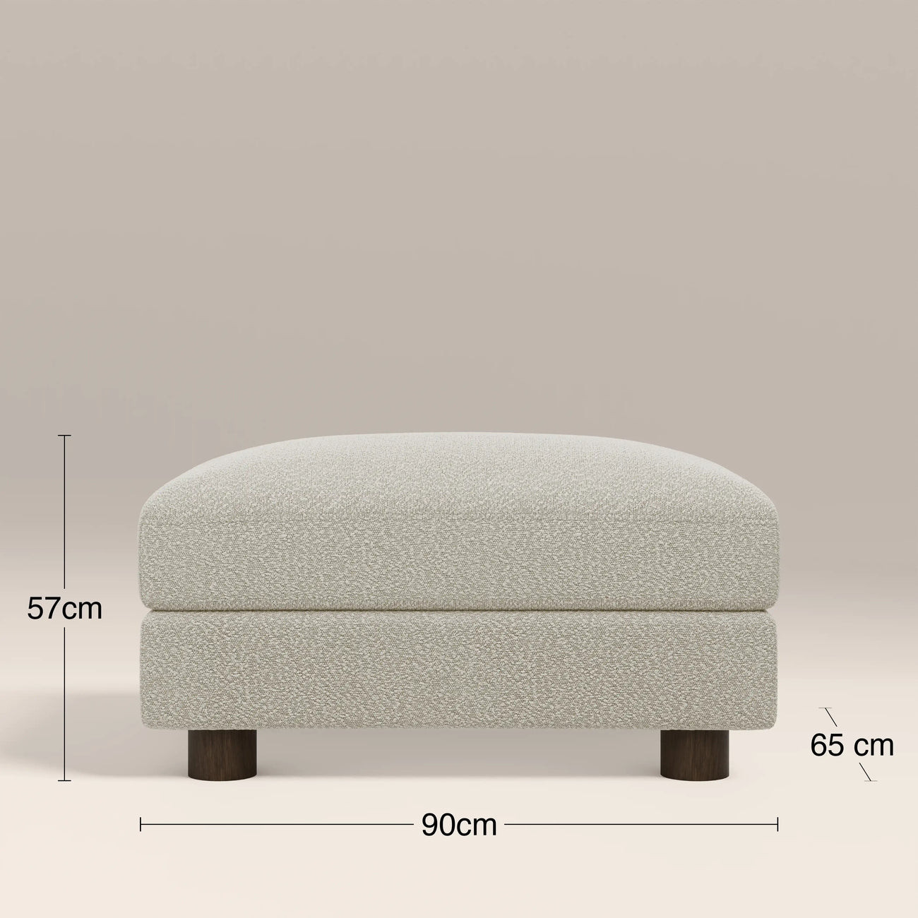 Halton Footstool Speckled Stone