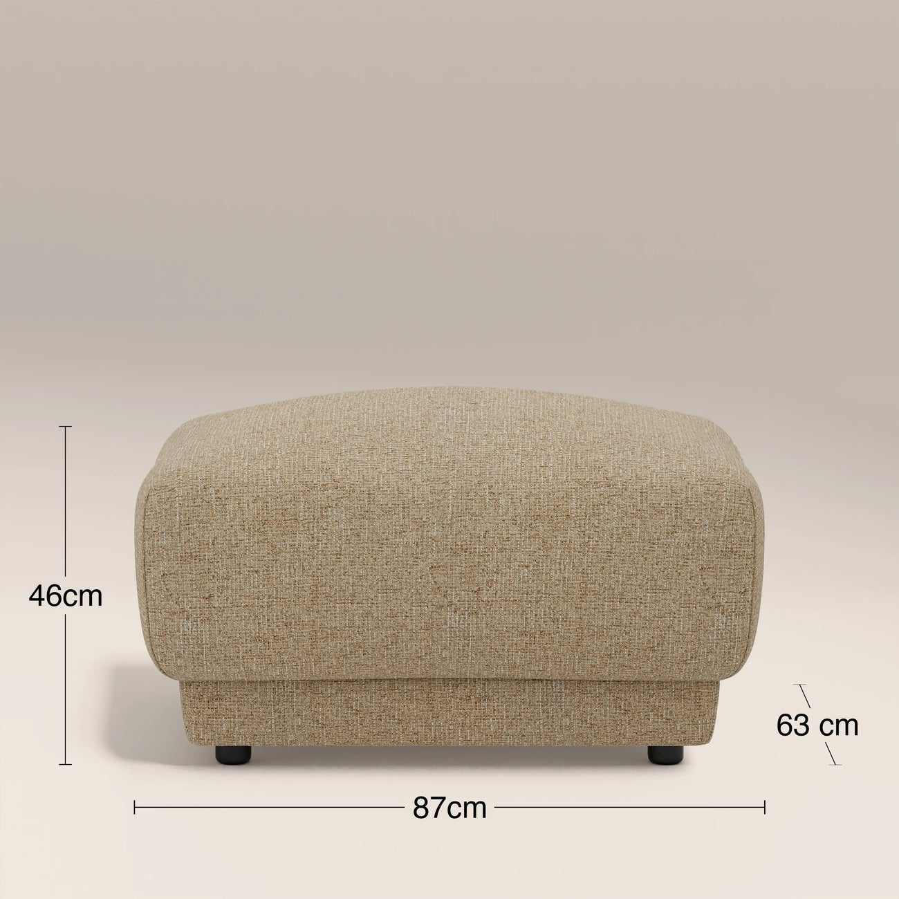 Cloud Footstool Speckled Latte