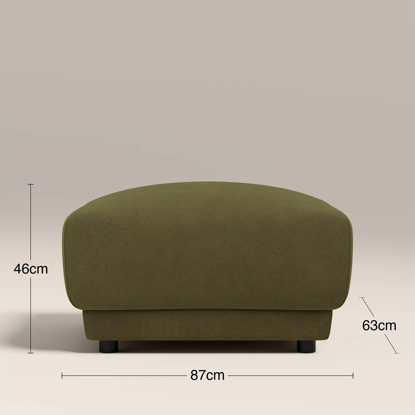 Cloud Footstool Moss Green