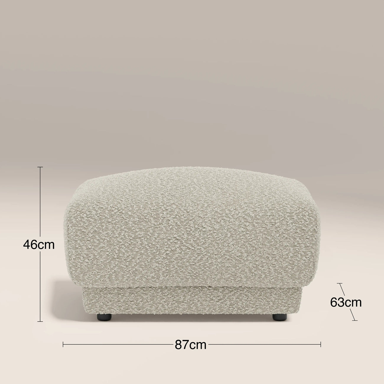 Cloud Footstool Speckled Stone