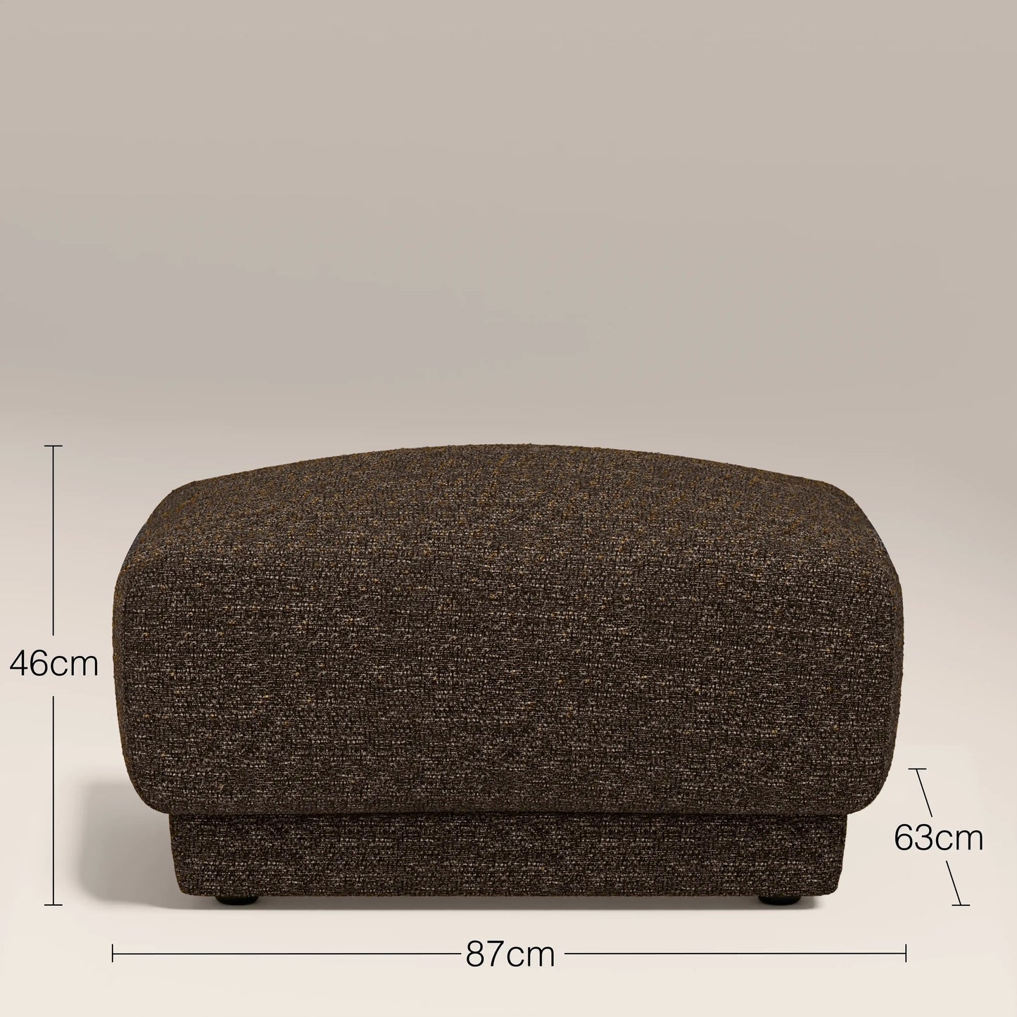 Cloud Footstool Speckled Espresso