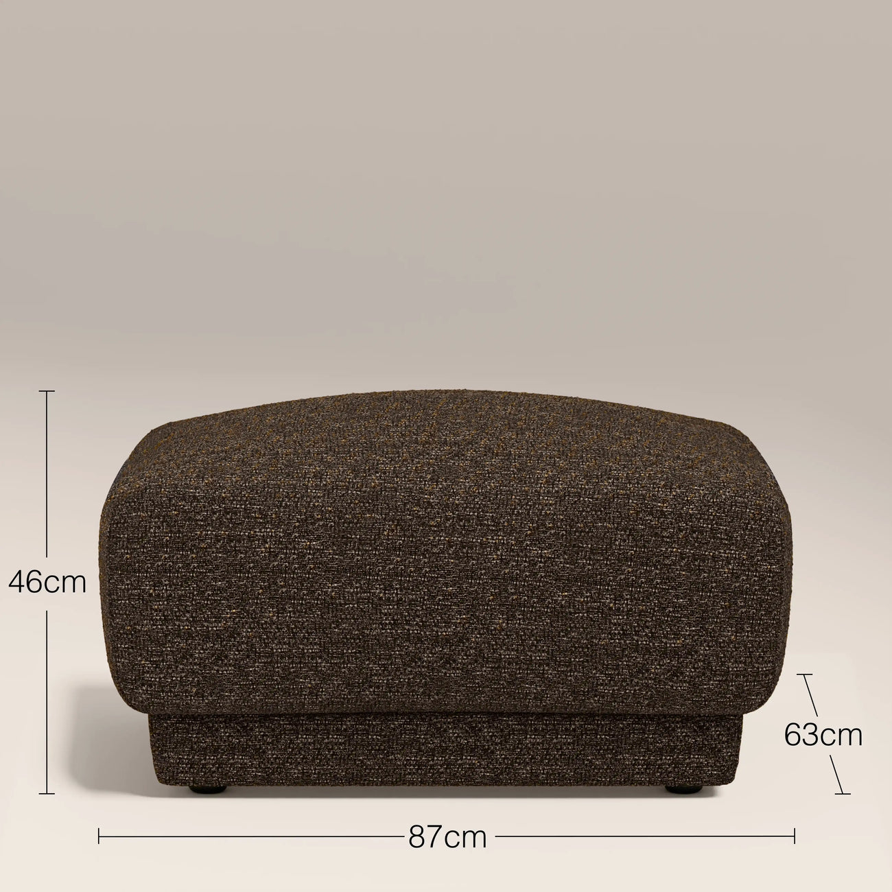 Cloud Footstool Speckled Espresso