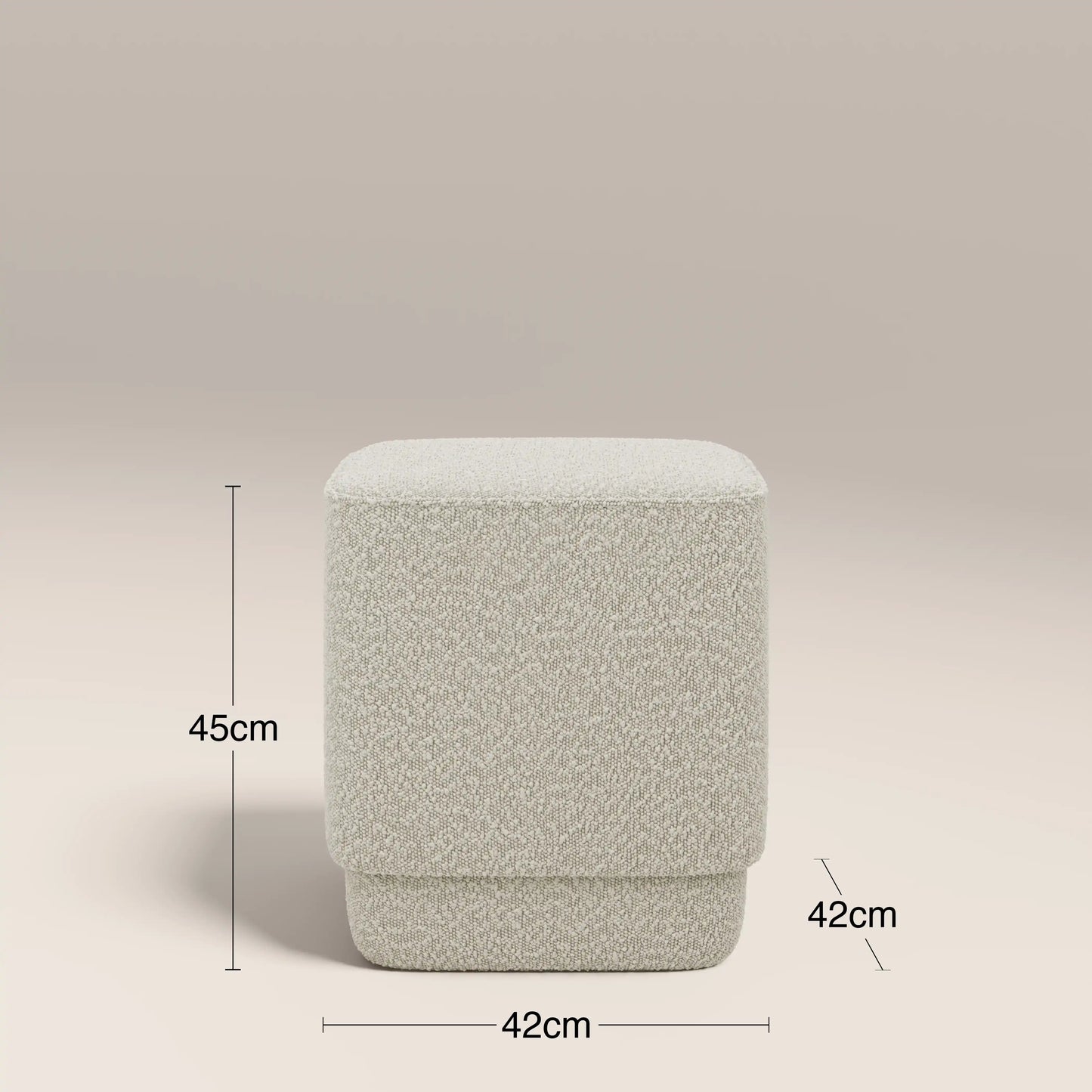 Soho Pouffe Speckled Stone