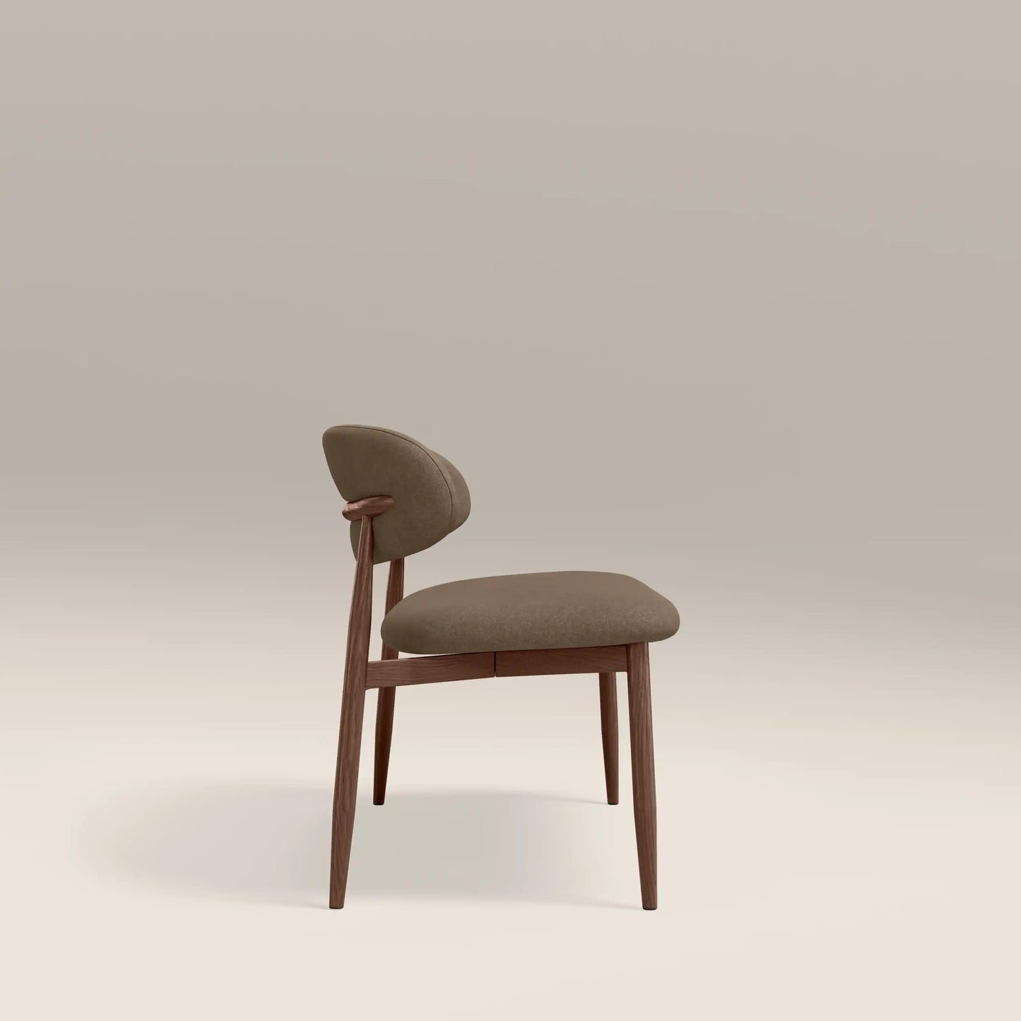 Halston 3 Seater Dining Bench Truffle Brown & Walnut