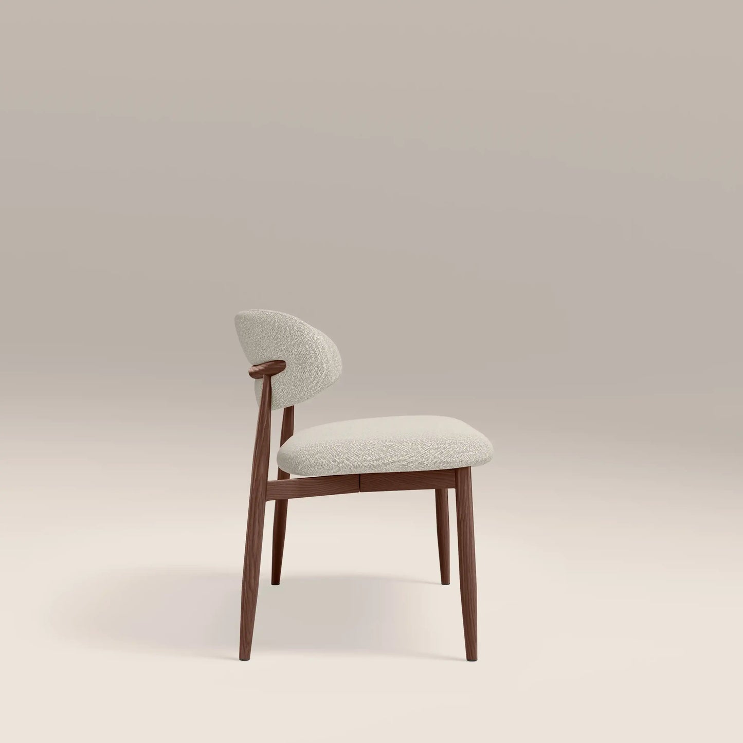 Halston 3 Seater Dining Bench Speckled Stone & Walnut
