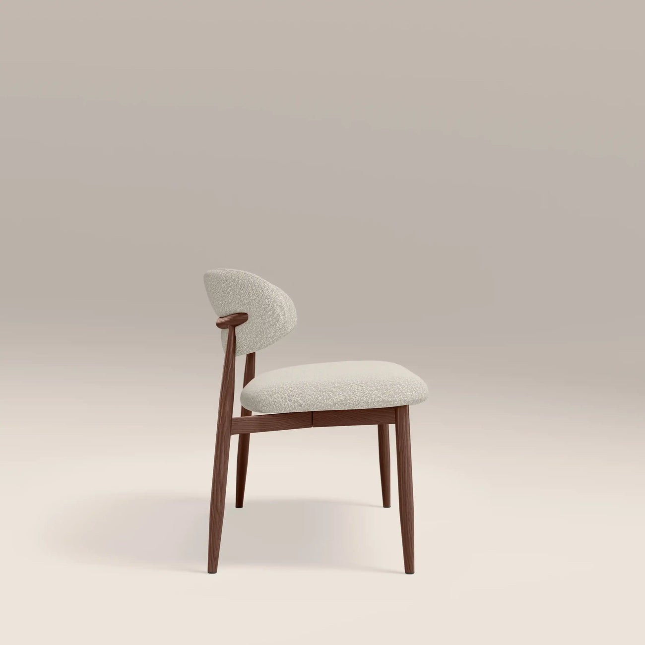 Halston 3 Seater Dining Bench Speckled Stone & Walnut
