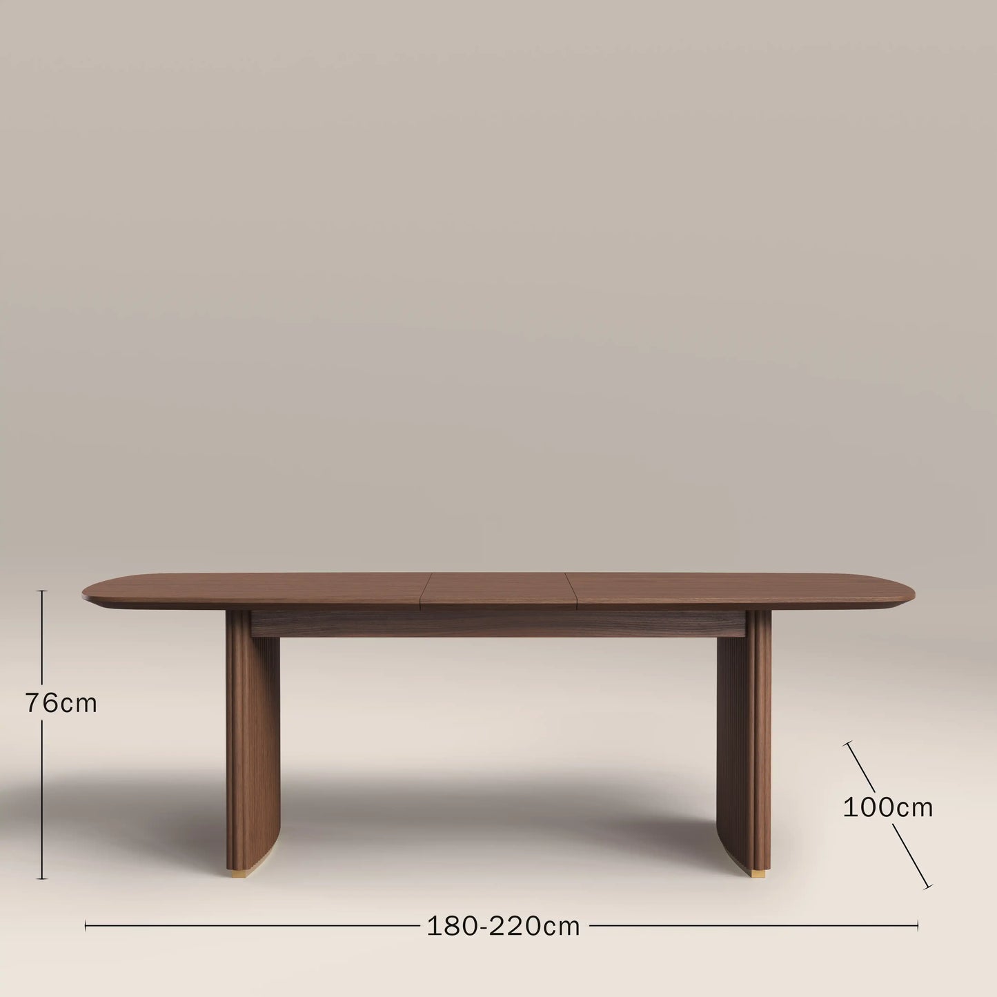 Caleb 6-8 Seat Rectangle Wooden Extendable Dining Table

 Walnut