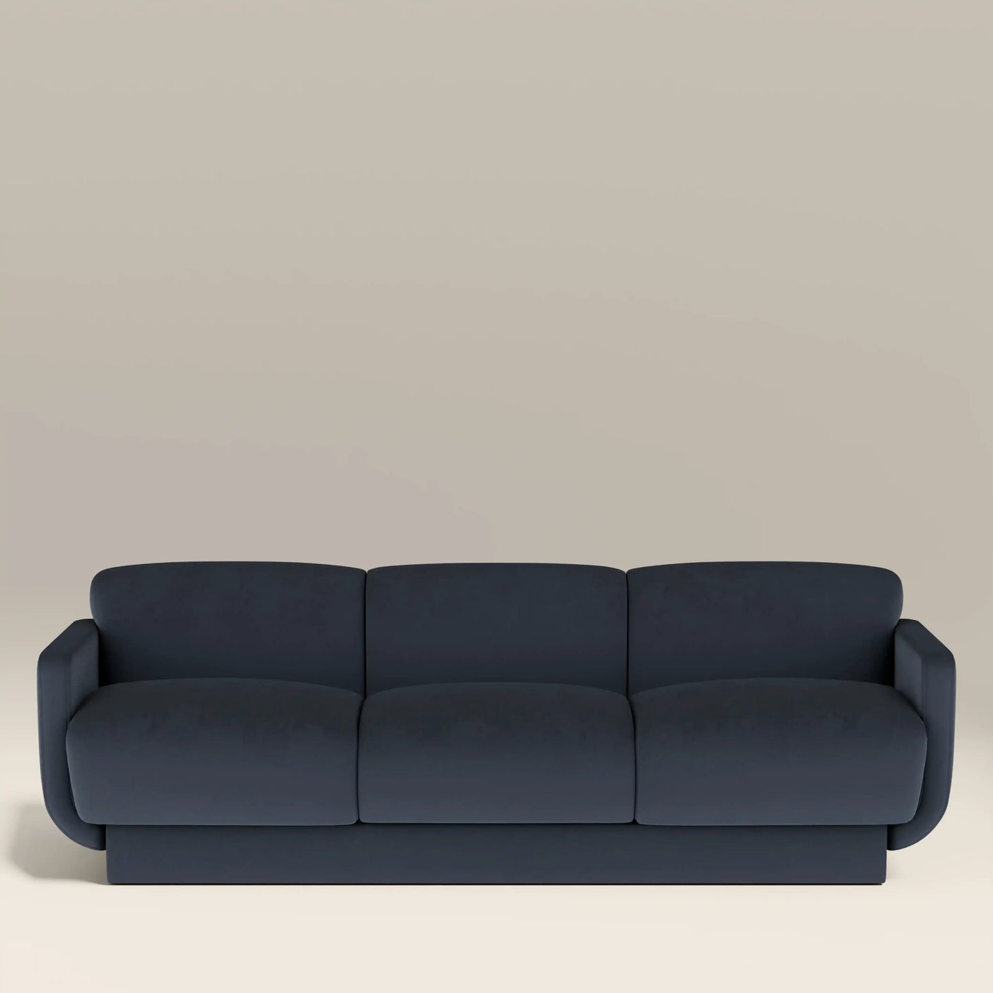 Connick 3 Seater Sofa Dark Blue
