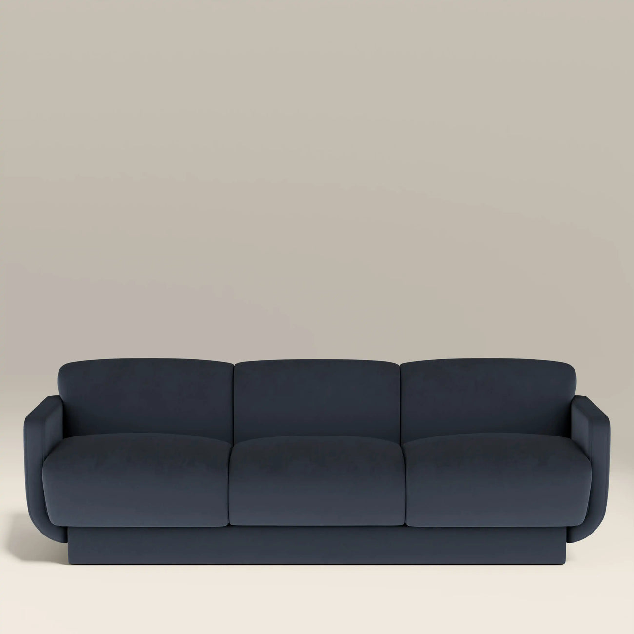 Connick 3 Seater Sofa Dark Blue