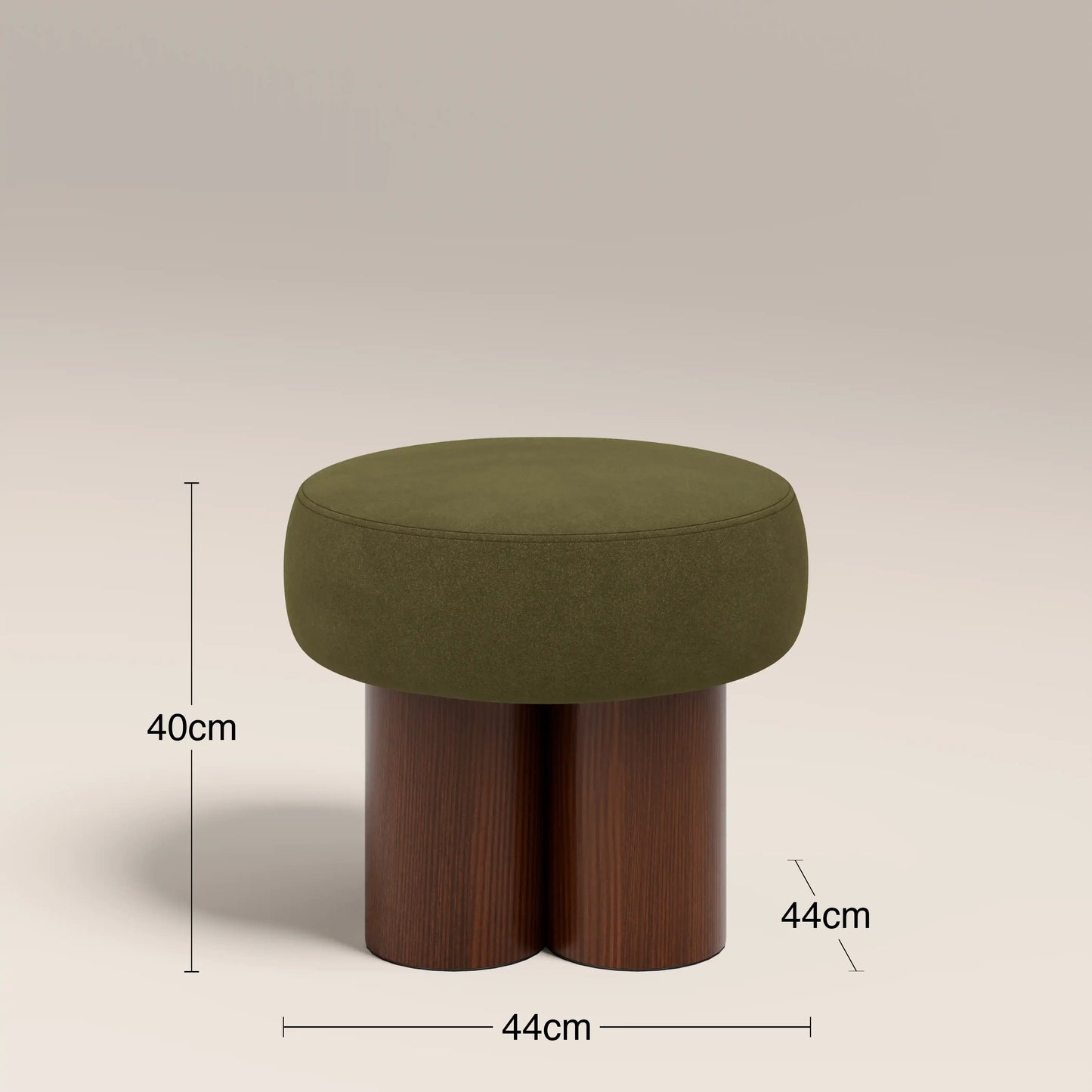 Rey Pouffe Moss Green